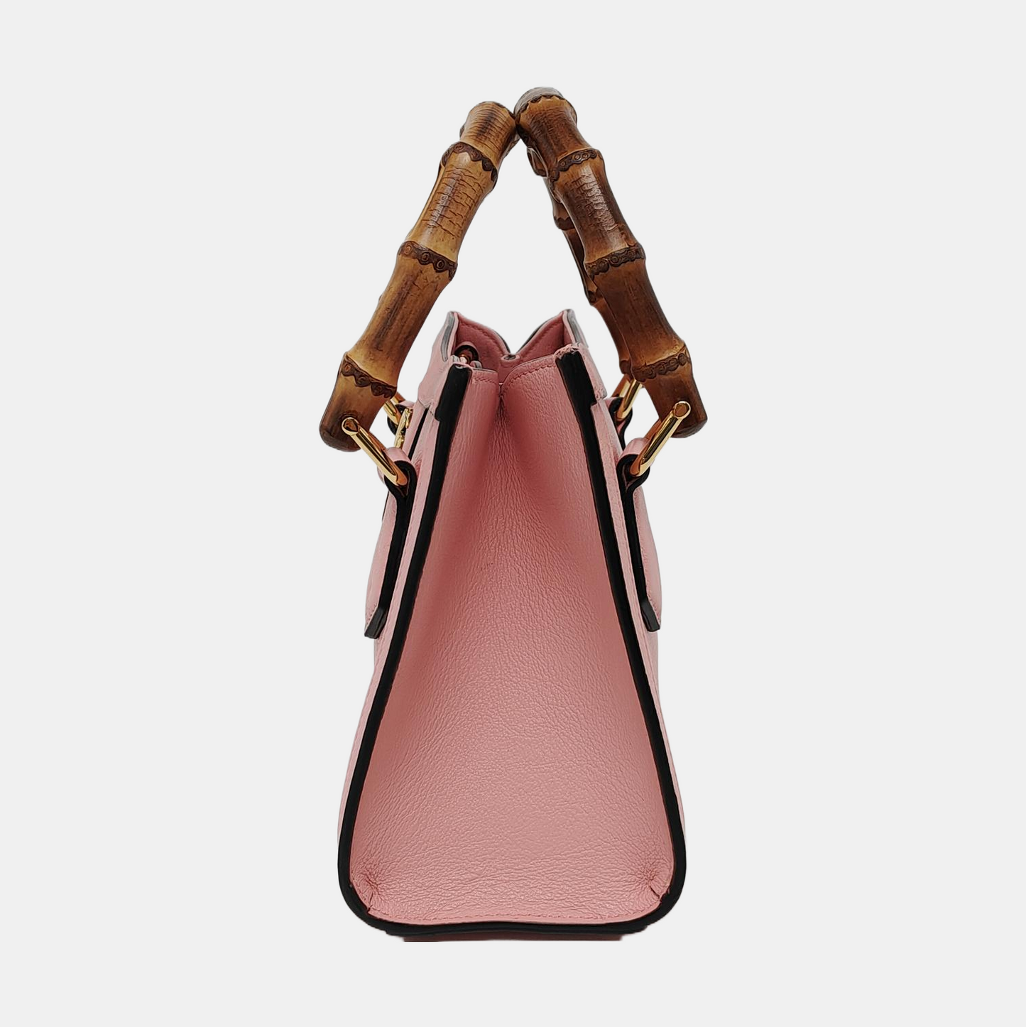 Gucci Diana Bamboo Handle Leather Pink Mini Travel Bag