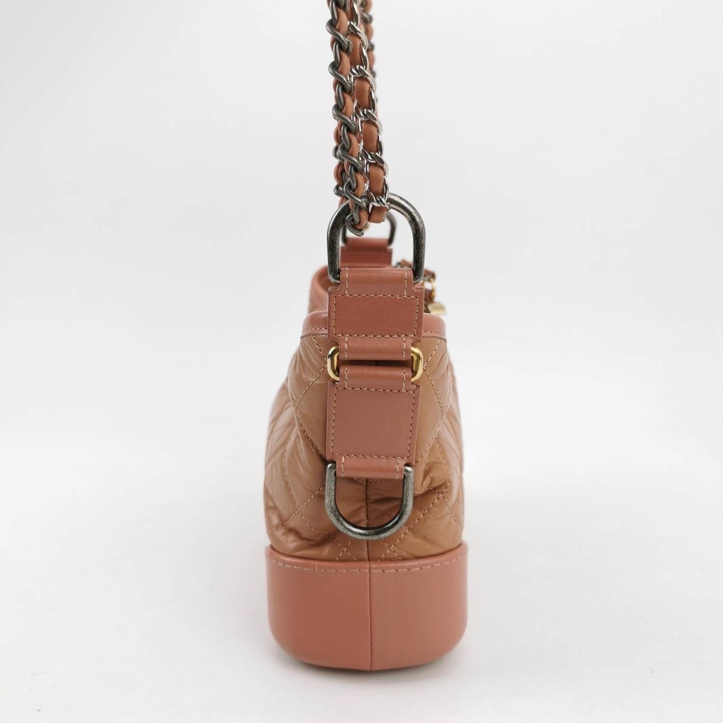 Chanel Gabrielle Hobo Pink Small Leather Crossbody Bag