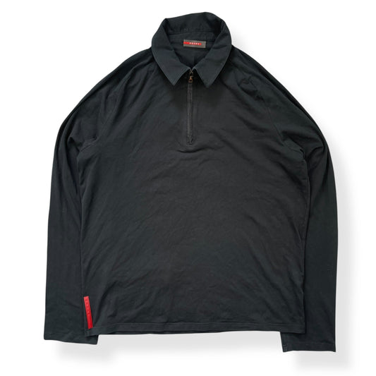 Prada Handbag 's Sport Stash Pocket Long Sleeve Polo
