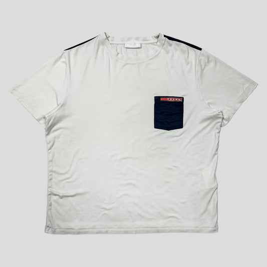 Prada Handbag Milano Pocket T-shirt - M L Nylon