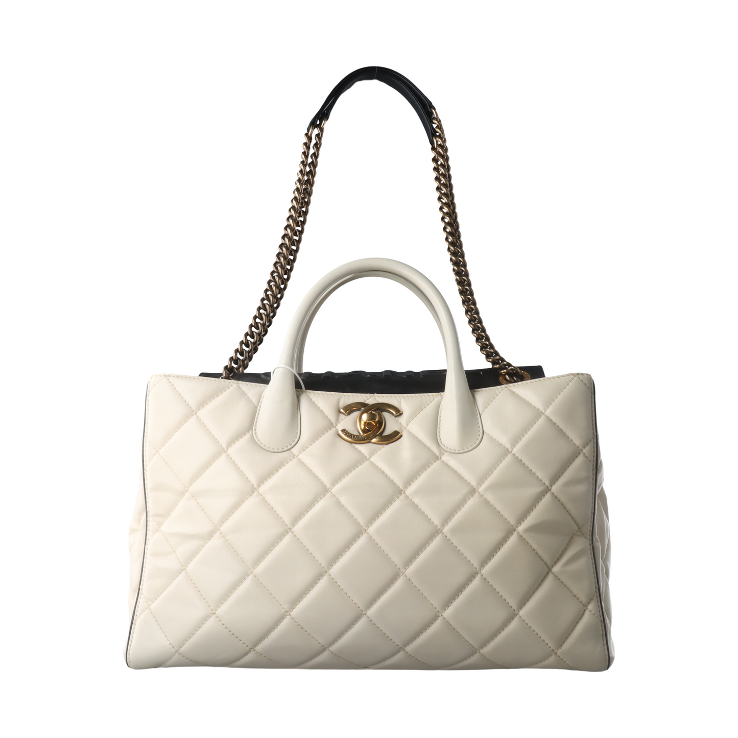 Chanel Portobello Calfskin White Leather Tote Bag