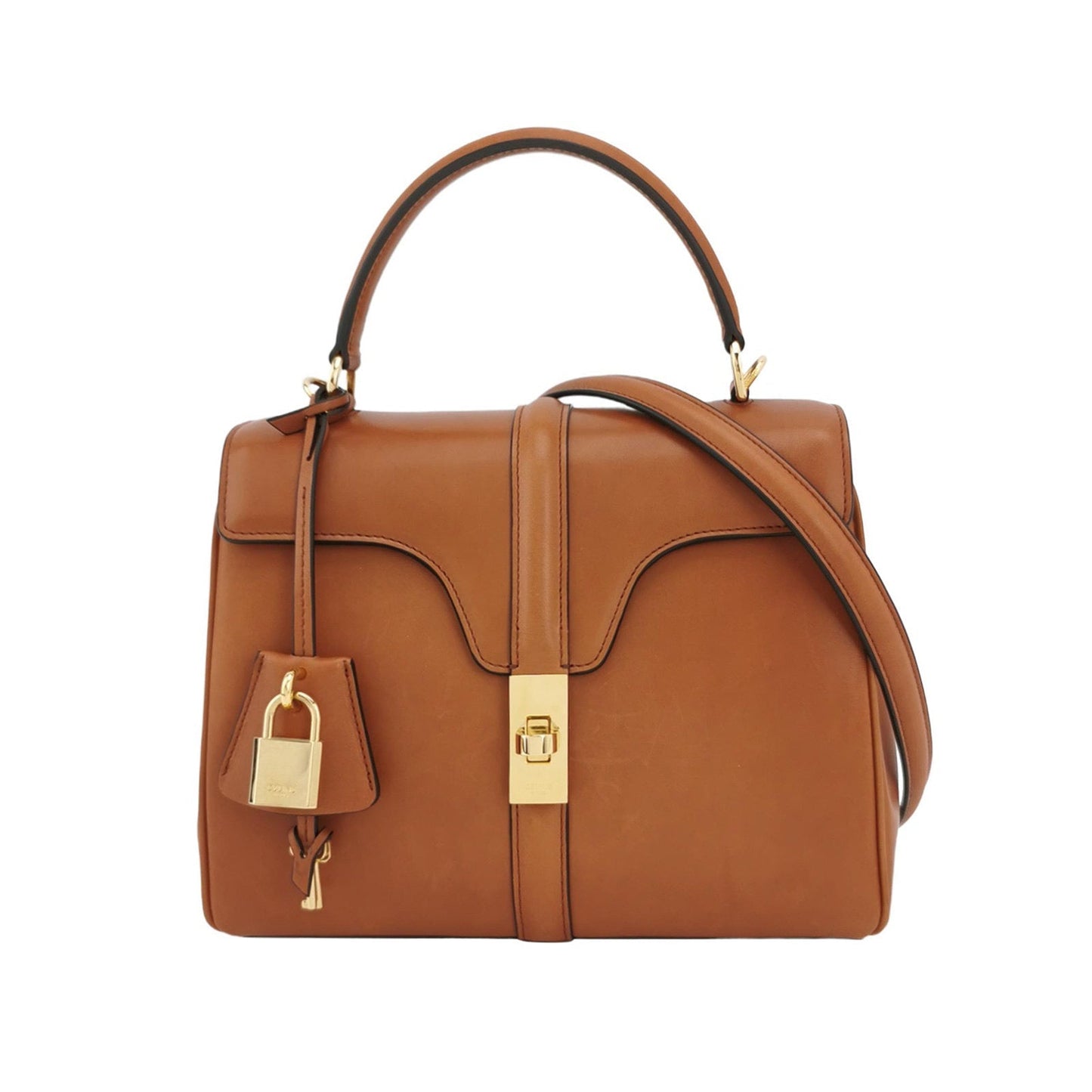 Celine Bag Caramel Natural Smooth Calfskin Leather Tan Travel Bag Calfskin Leather