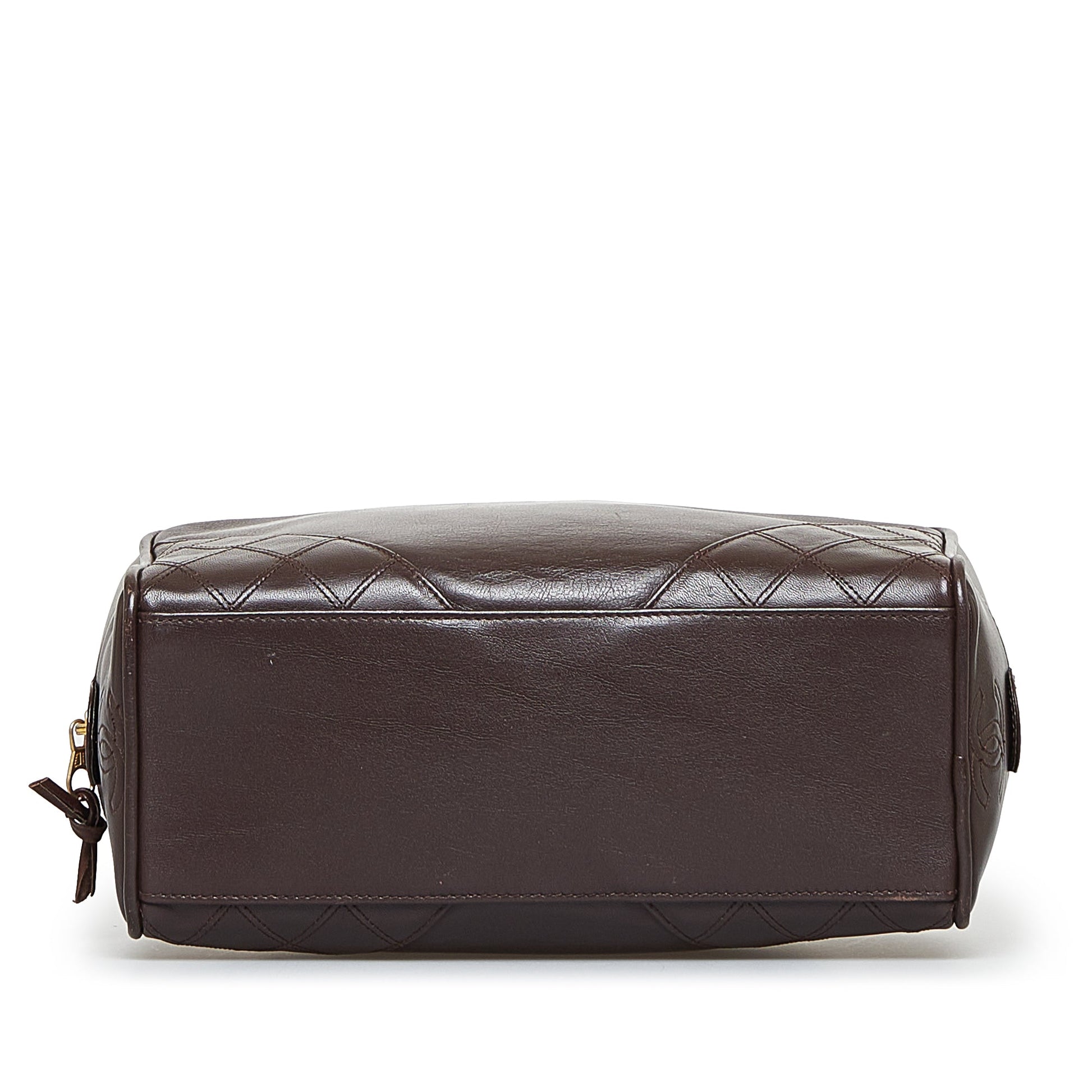 Brown Chanel Leather Pouch