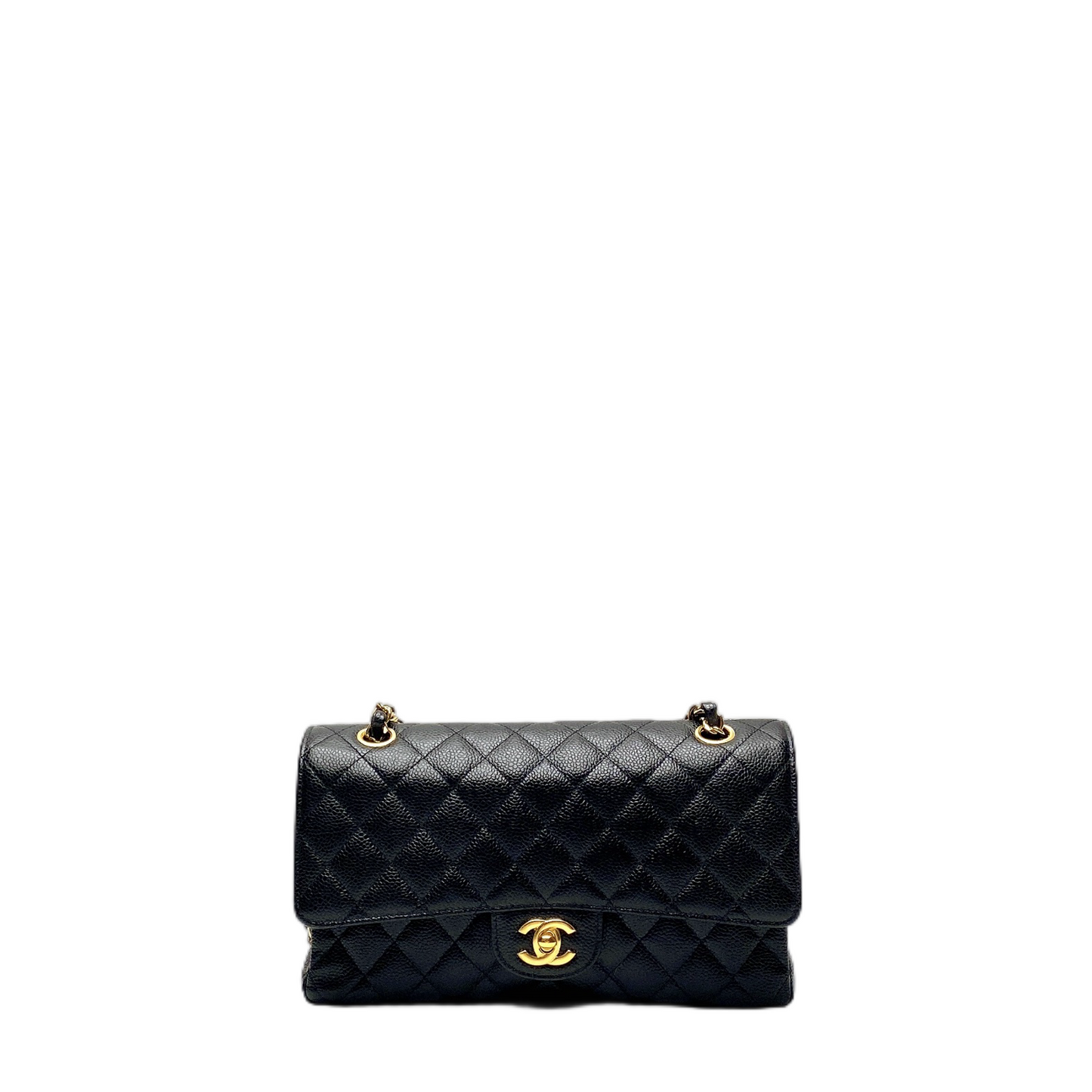 Chanel Cf Medium in Caviar Handbag