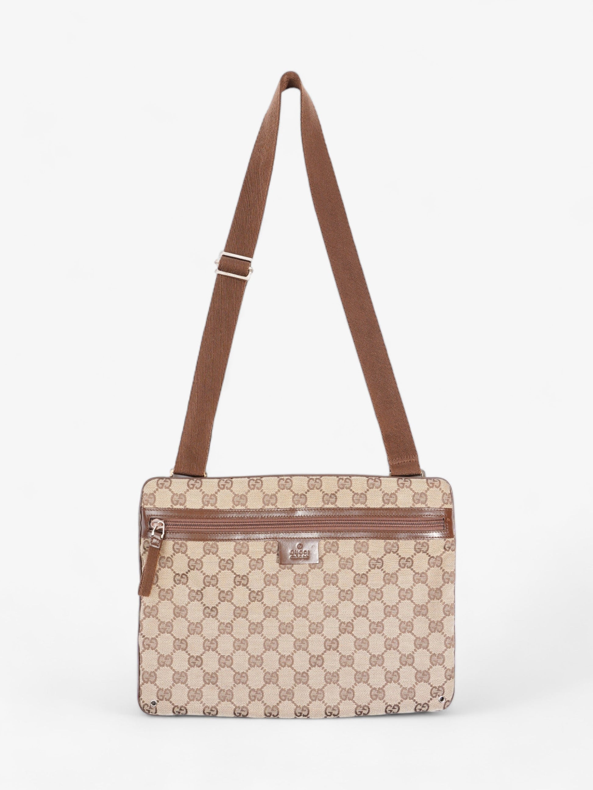 Gucci Flat Messenger Bag Supreme Canvas Shoes