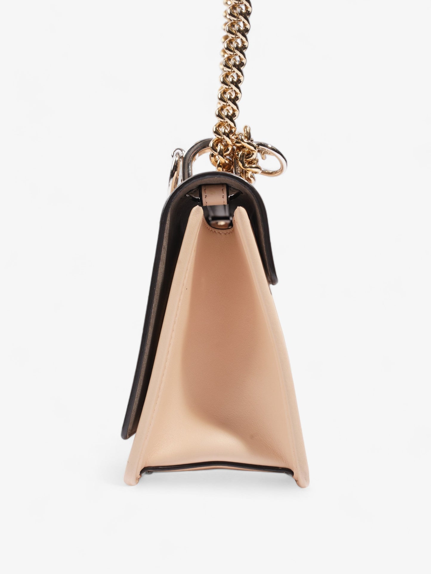 Fendi Kan Shoulder Bag Leather Beige
