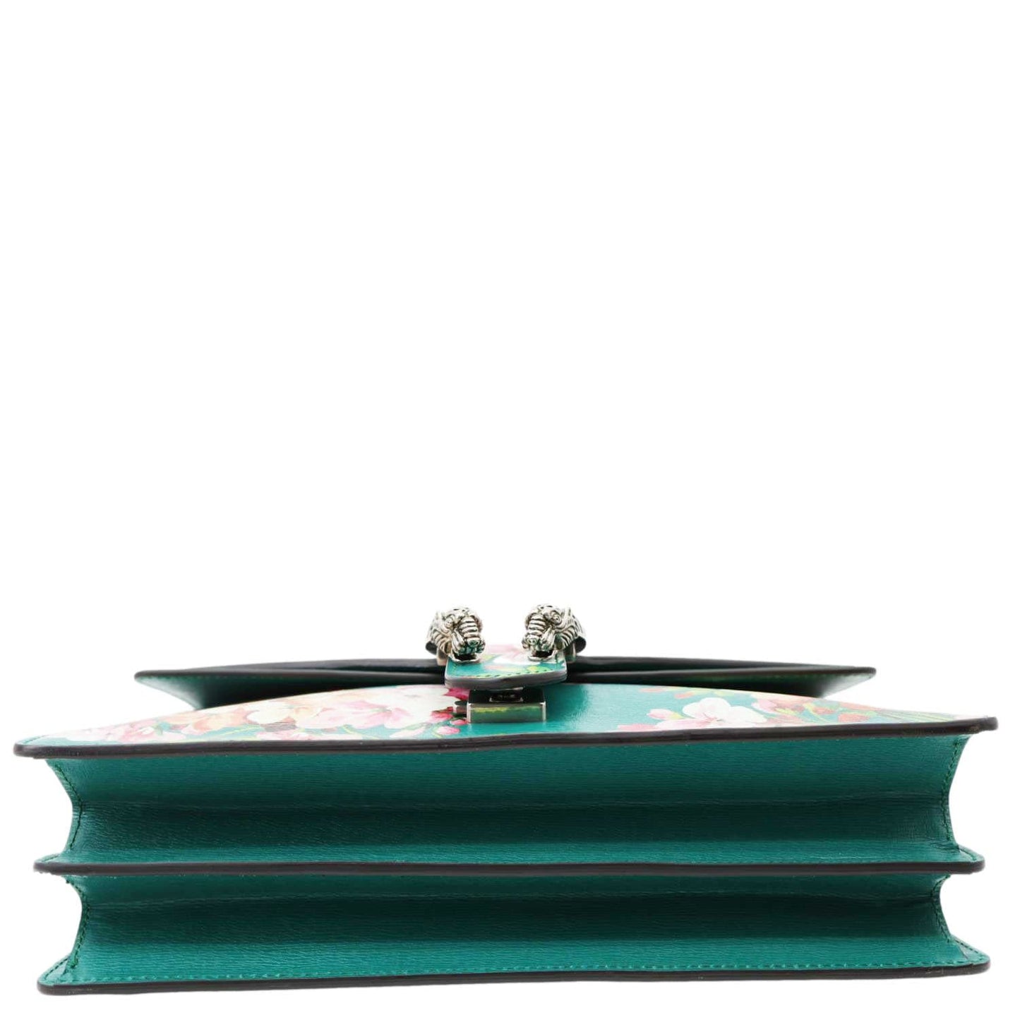 GUCCI Dionysus Medium Blooms Print Leather Shoulder Bag Green 400235