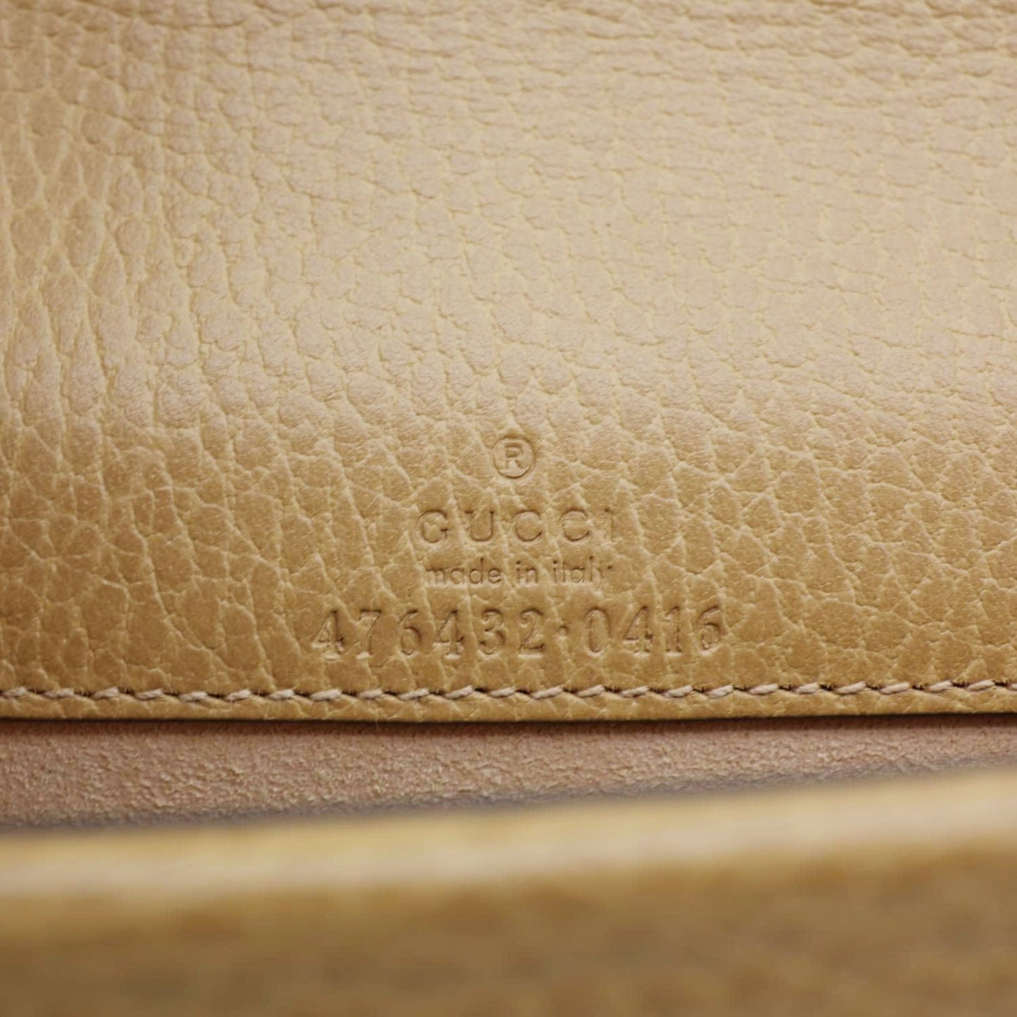 GUCCI Dionysus Mini Leather Crossbody Bag Beige 476432