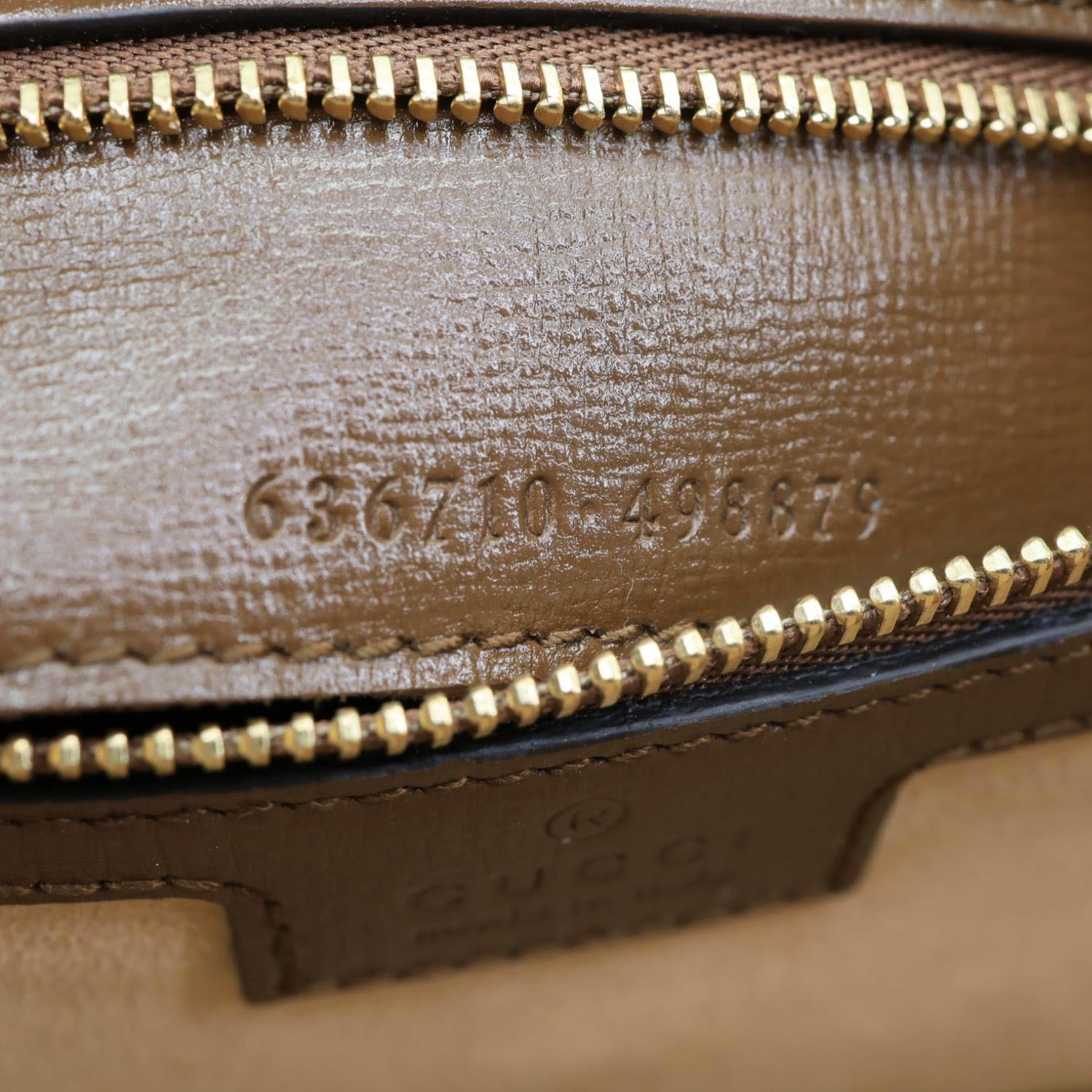 GUCCI Jackie 1961 Medium GG Monogram Canvas Crossbody Bag Beige 636710