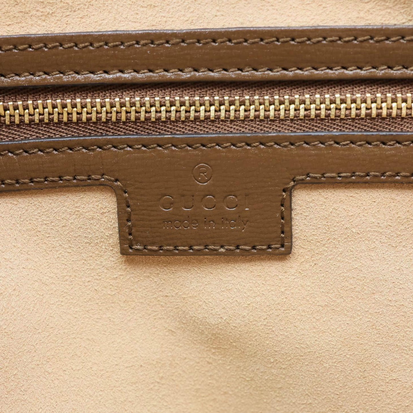 GUCCI Jackie 1961 Medium GG Monogram Canvas Crossbody Bag Beige 636710