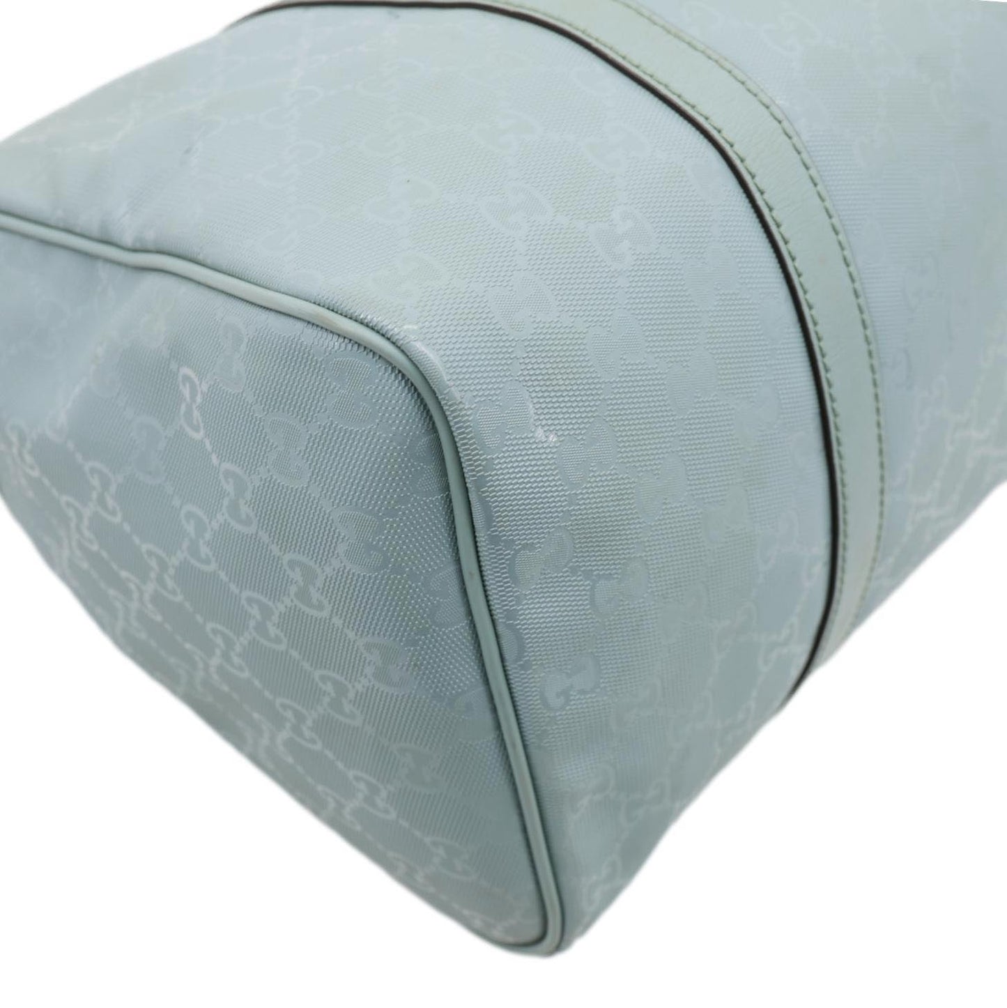 GUCCI Joy Medium GG Imprime Boston Bag Light Blue 193603