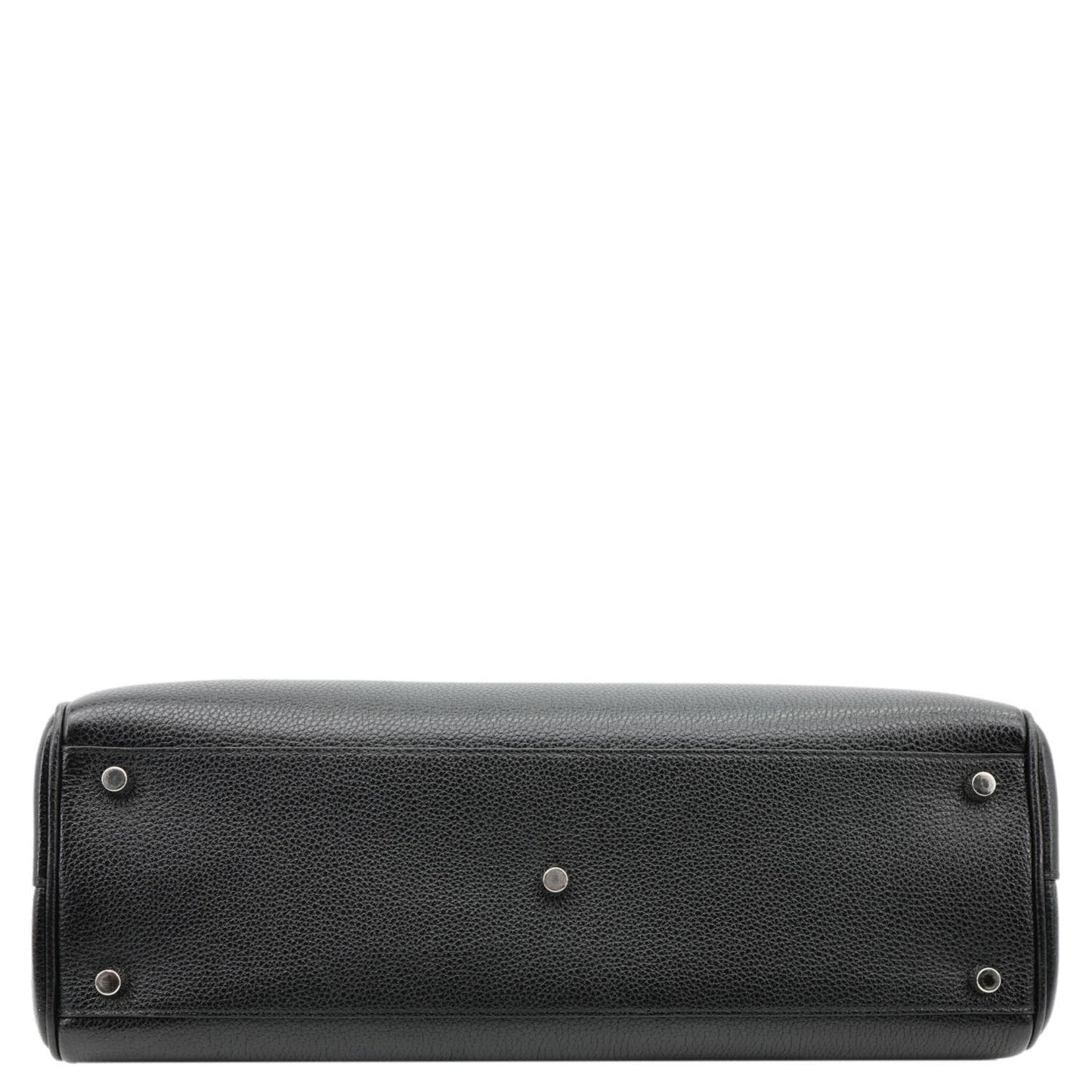 GUCCI Zumi Medium Leather Top Handle Shoulder Bag Black 564714