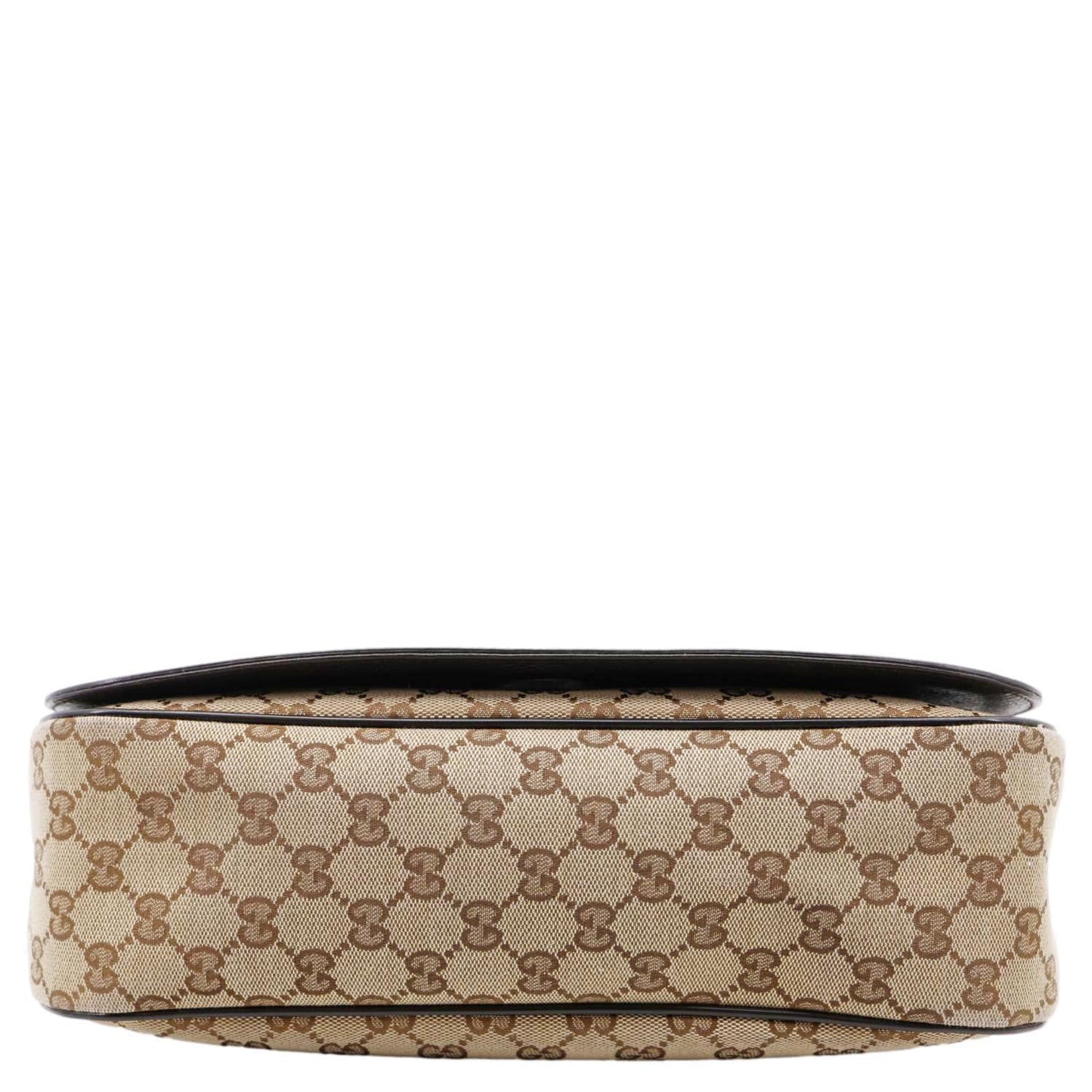 GUCCI GG Flap Large Monogram Canvas Messenger Bag Beige 449171