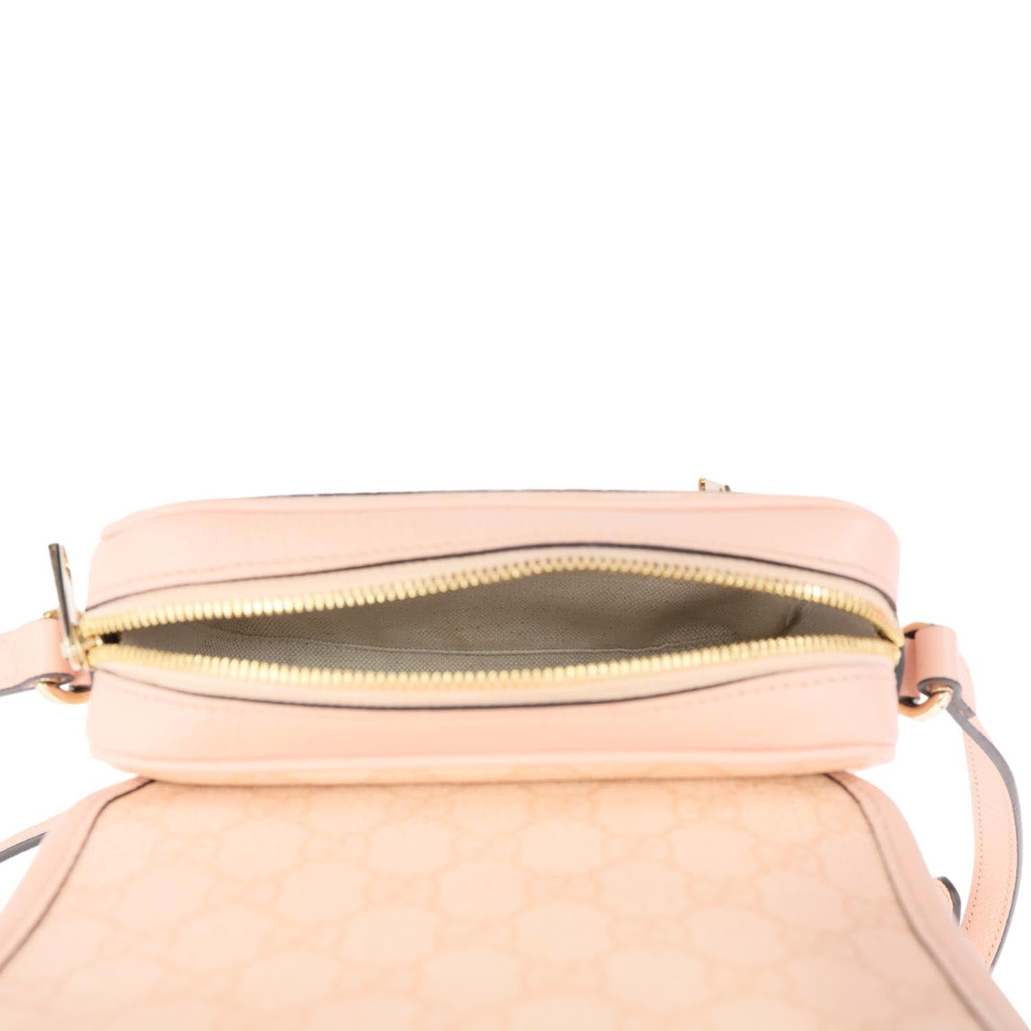GUCCI Ophidia GG Supreme Canvas Shoulder Bag Pink 772239