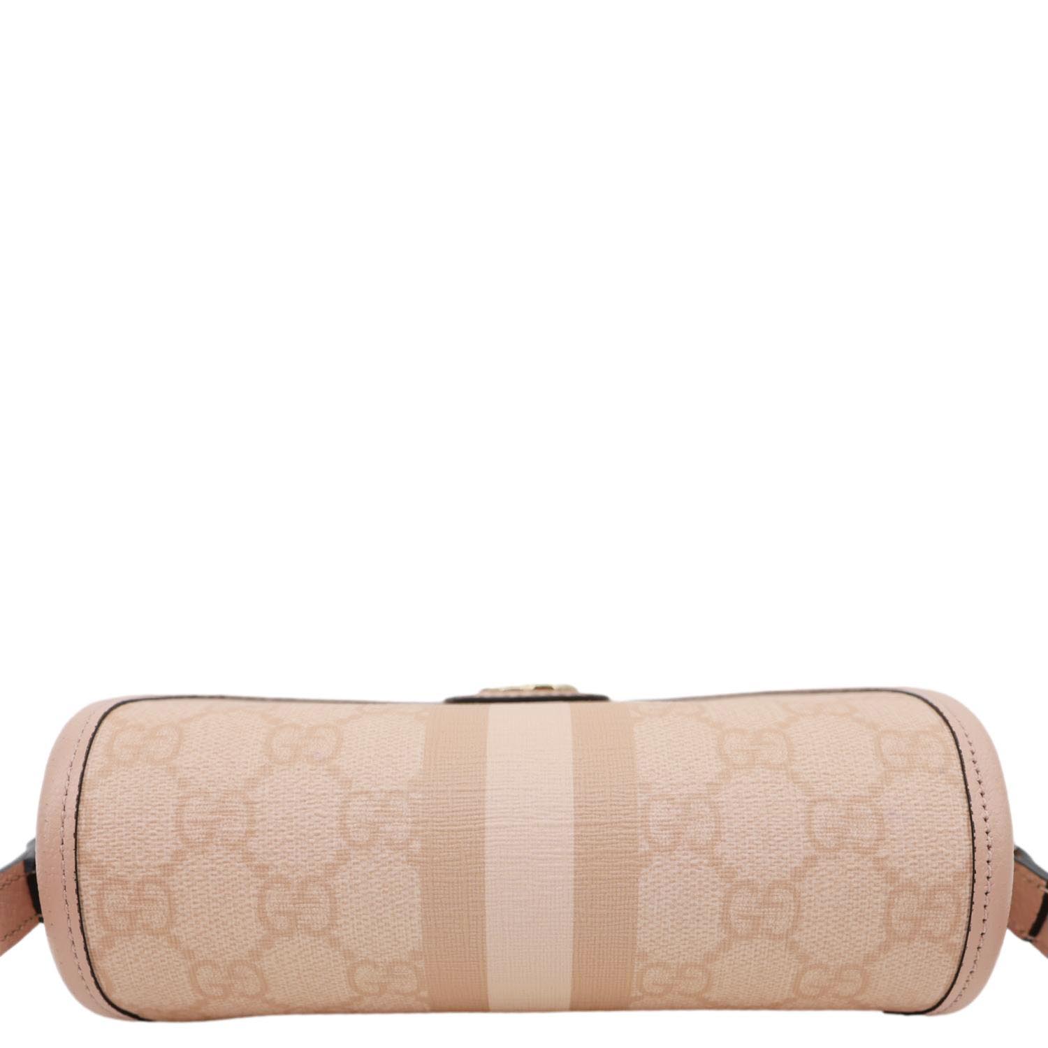 GUCCI Ophidia GG Supreme Canvas Shoulder Bag Pink 772239