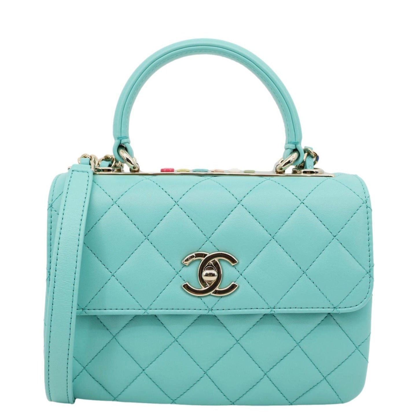 Chanel Trendy CC Flap Quilted Lambskin Top Shoulder Bag