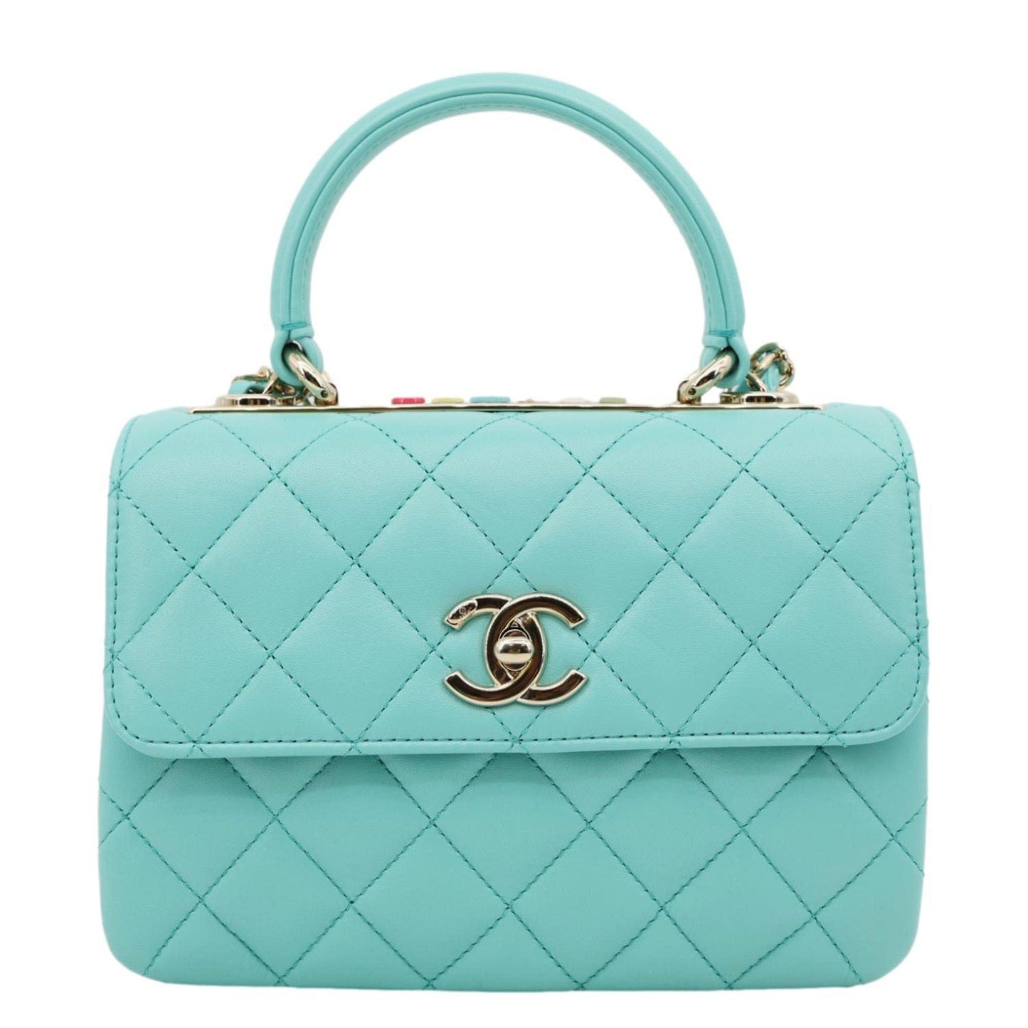 Chanel Trendy CC Flap Quilted Lambskin Top Shoulder Bag