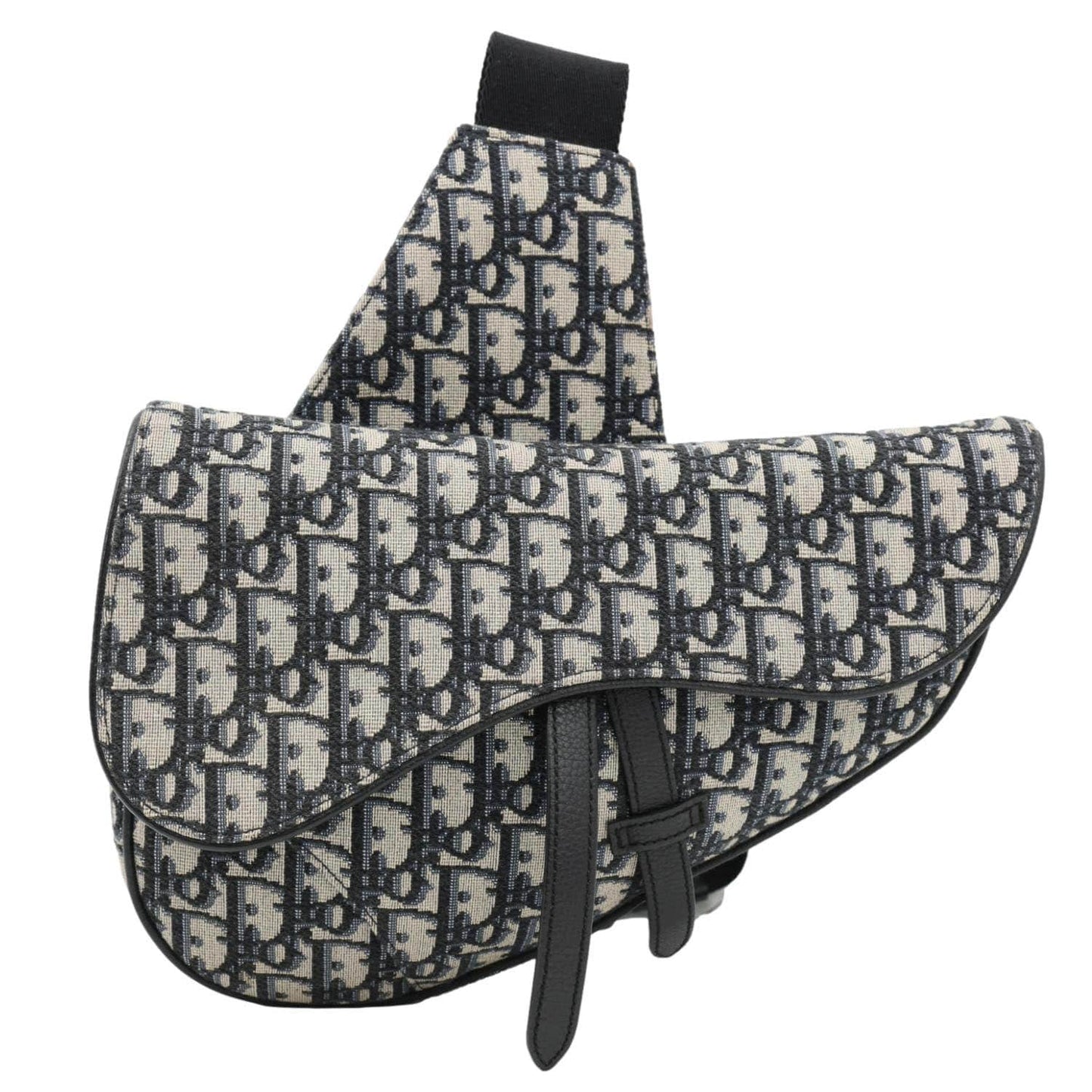 Dior Crossbody Bag Saddle Oblique Jacquard Grey Gray