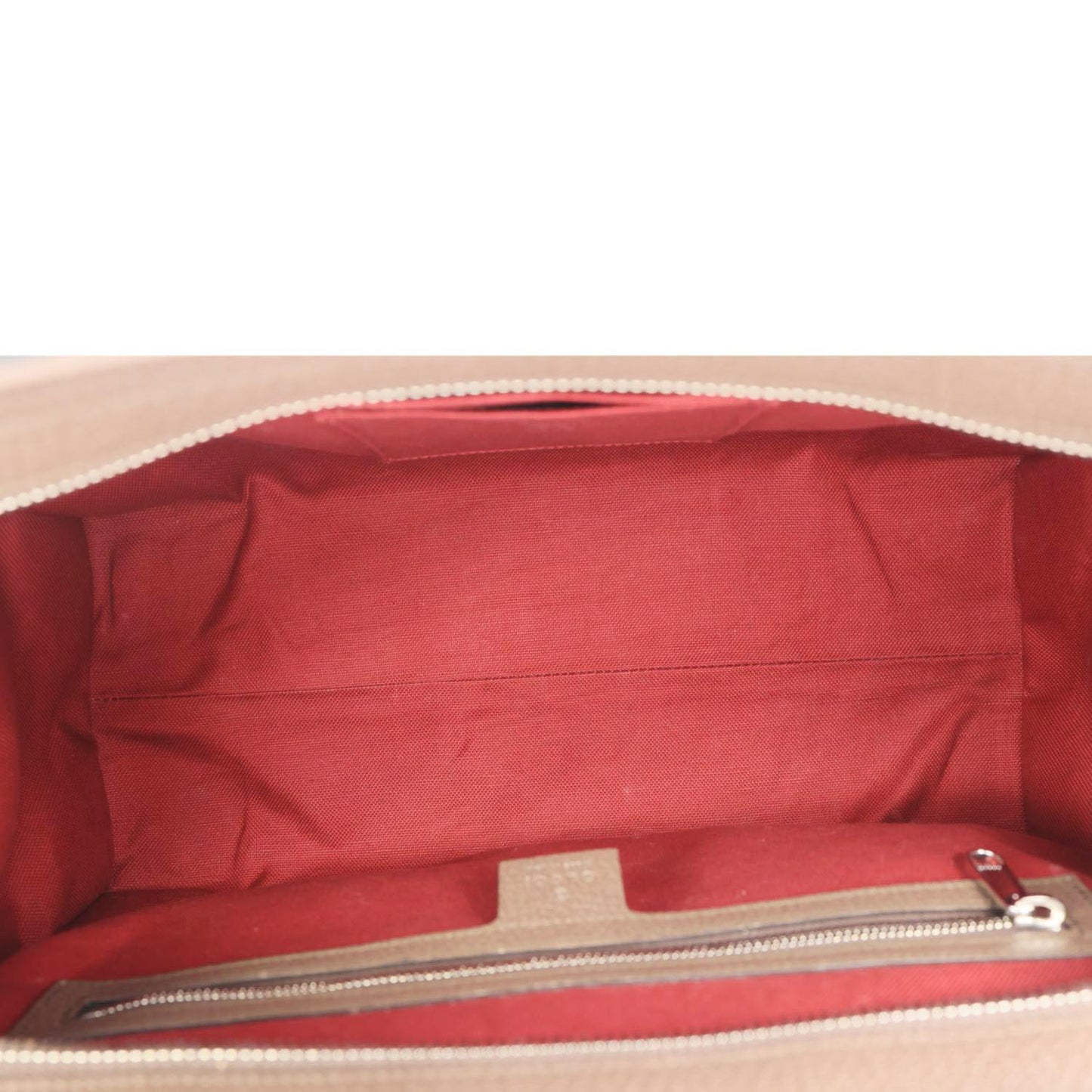 GUCCI Buckle GG Supreme Canvas Tote Shoulder Bag Beige 626356