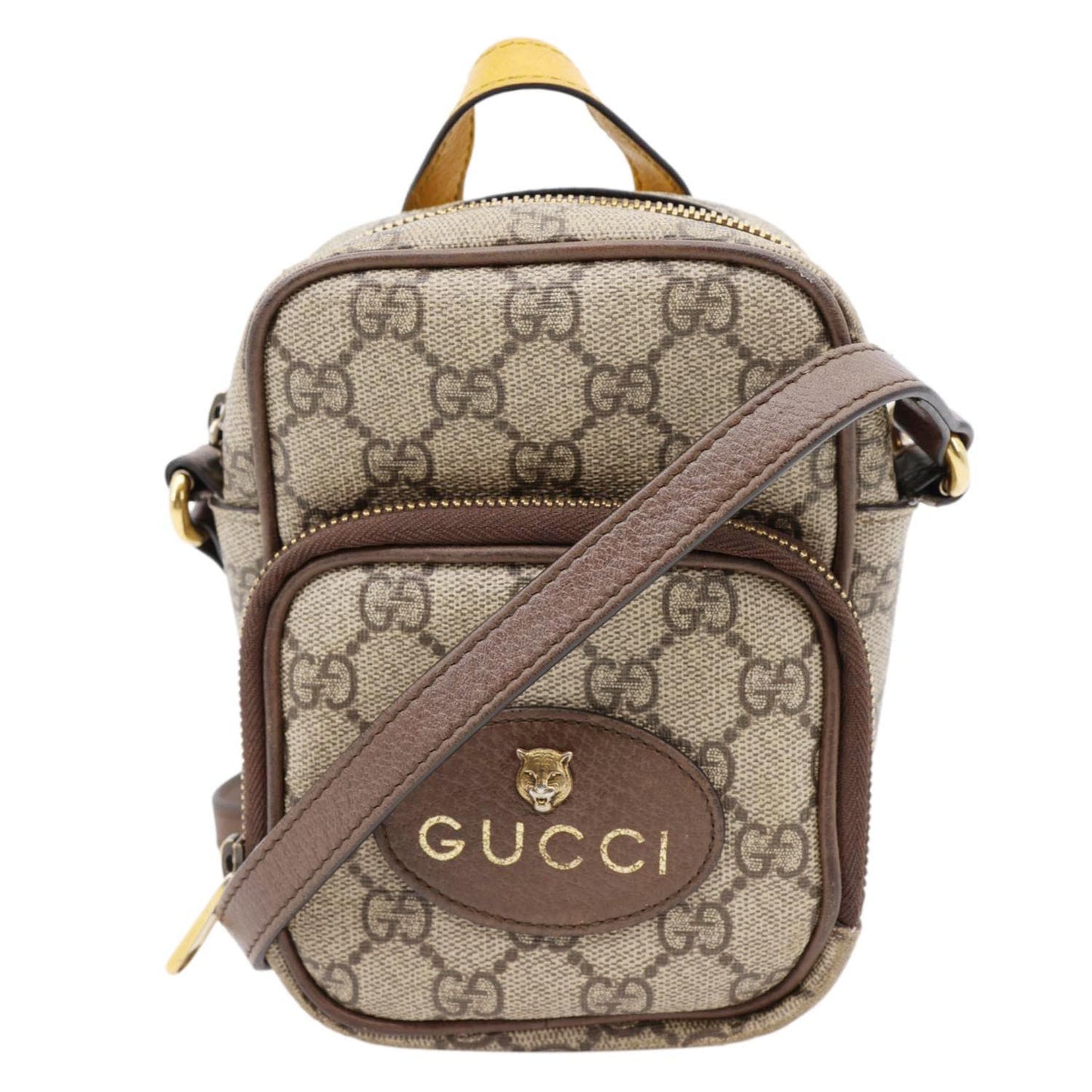 Gucci Neo Mini GG Supreme Canvas Crossbody Bag Beige 658556