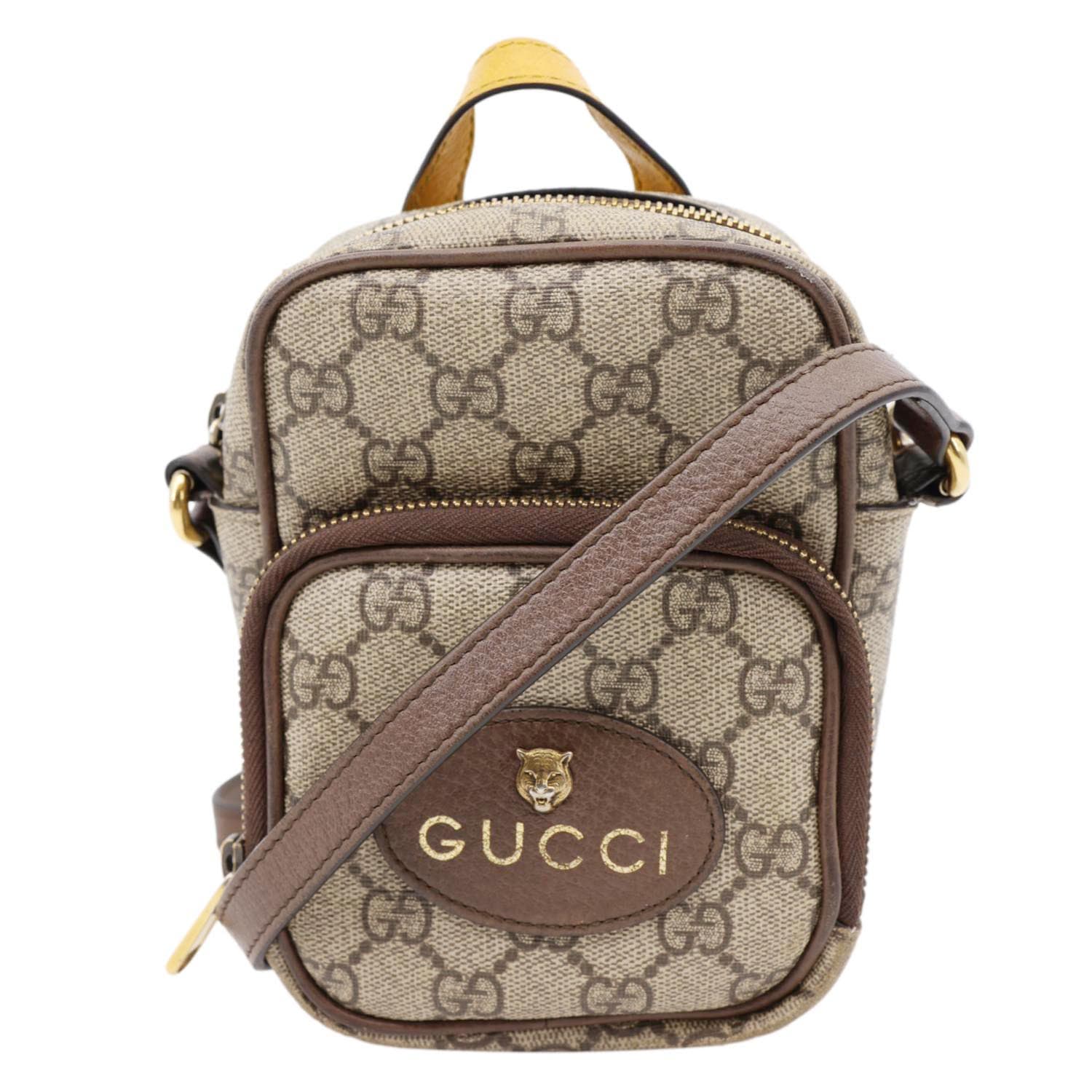 Gucci Neo Mini GG Supreme Canvas Crossbody Bag Beige 658556