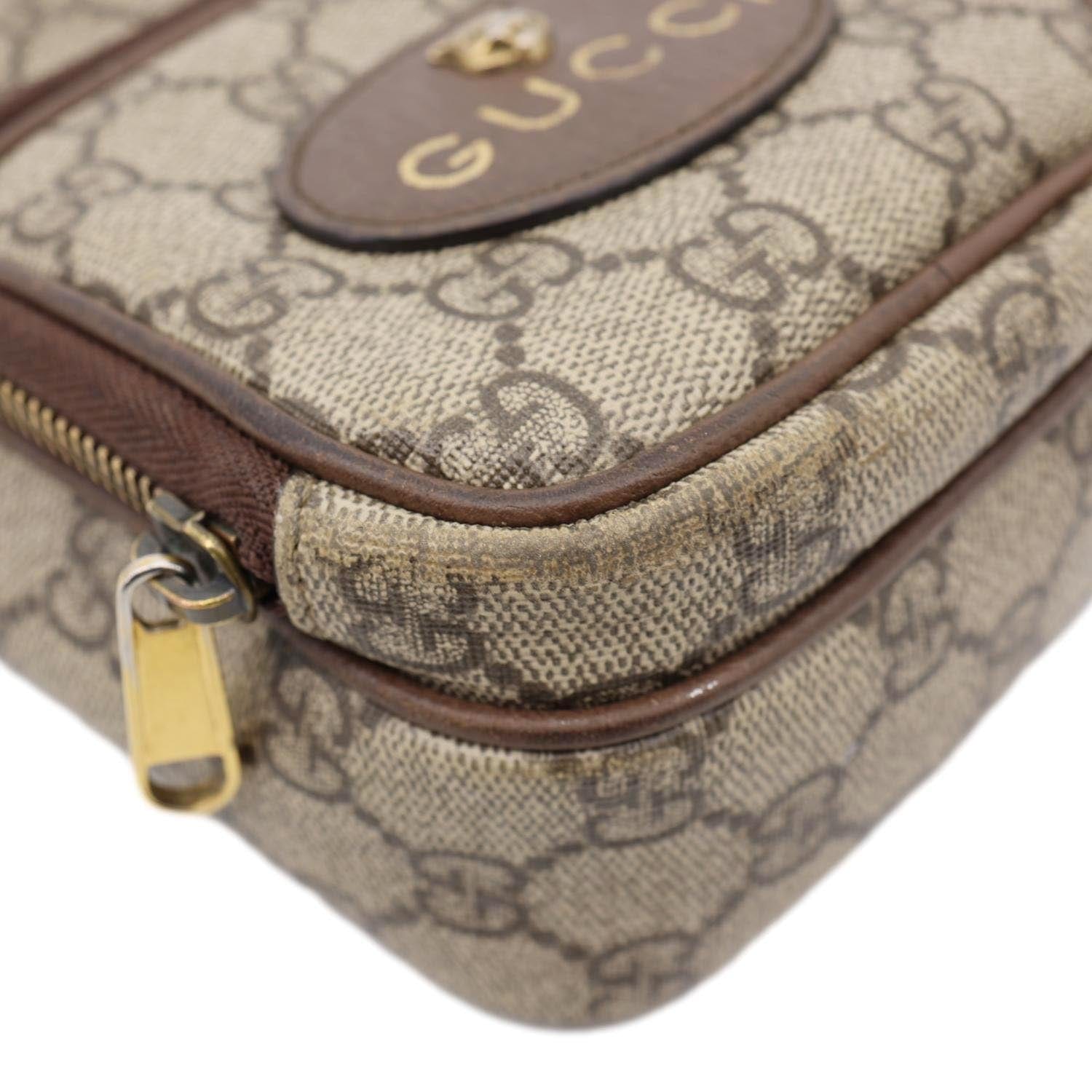 Gucci Neo Mini GG Supreme Canvas Crossbody Bag Beige 658556