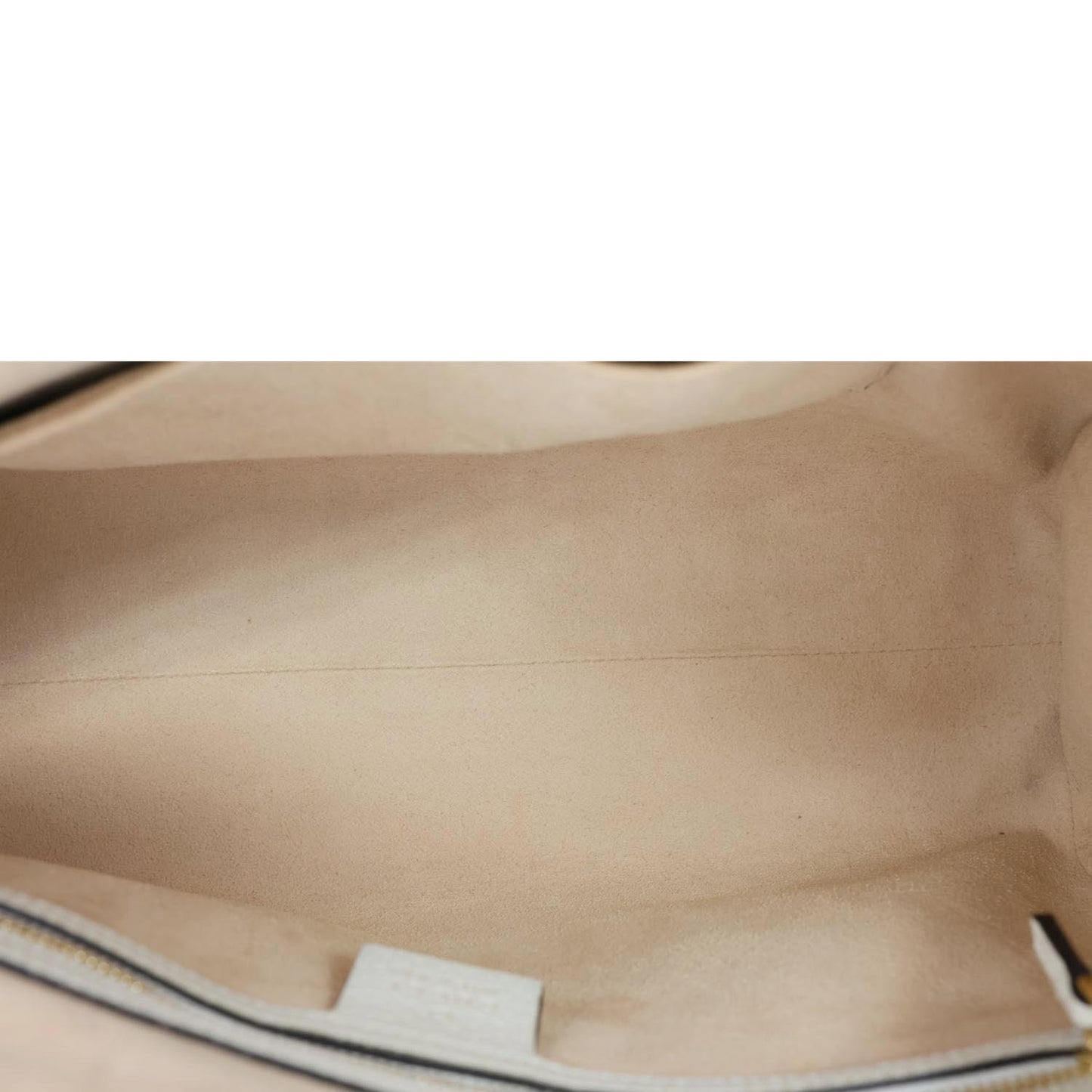 GUCCI Ophidia GG Medium Web Leather Top Handle Shoulder Bag Beige 524532