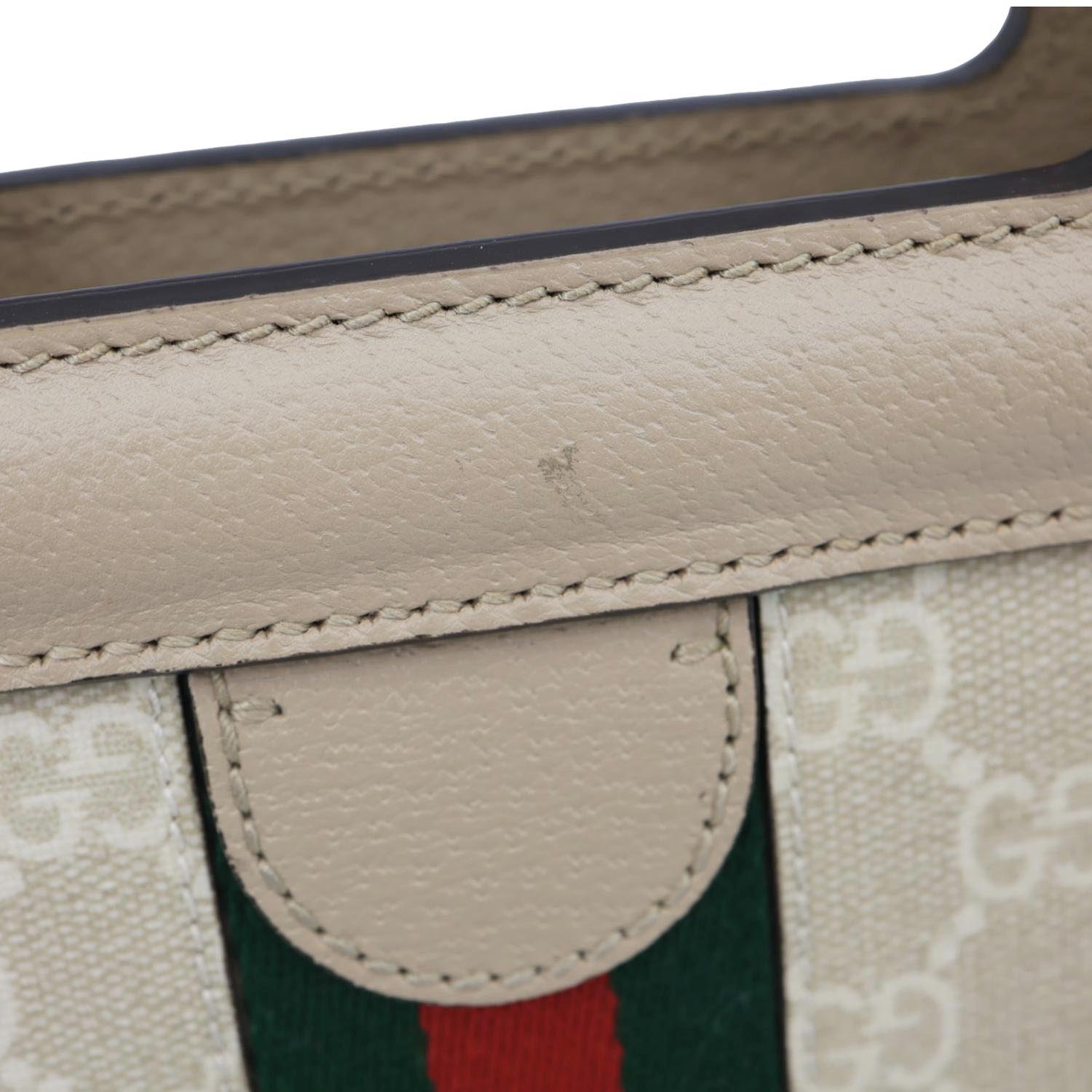 GUCCI Ophidia Small GG Supreme Canvas Shoulder Tote Bag Beige 693724