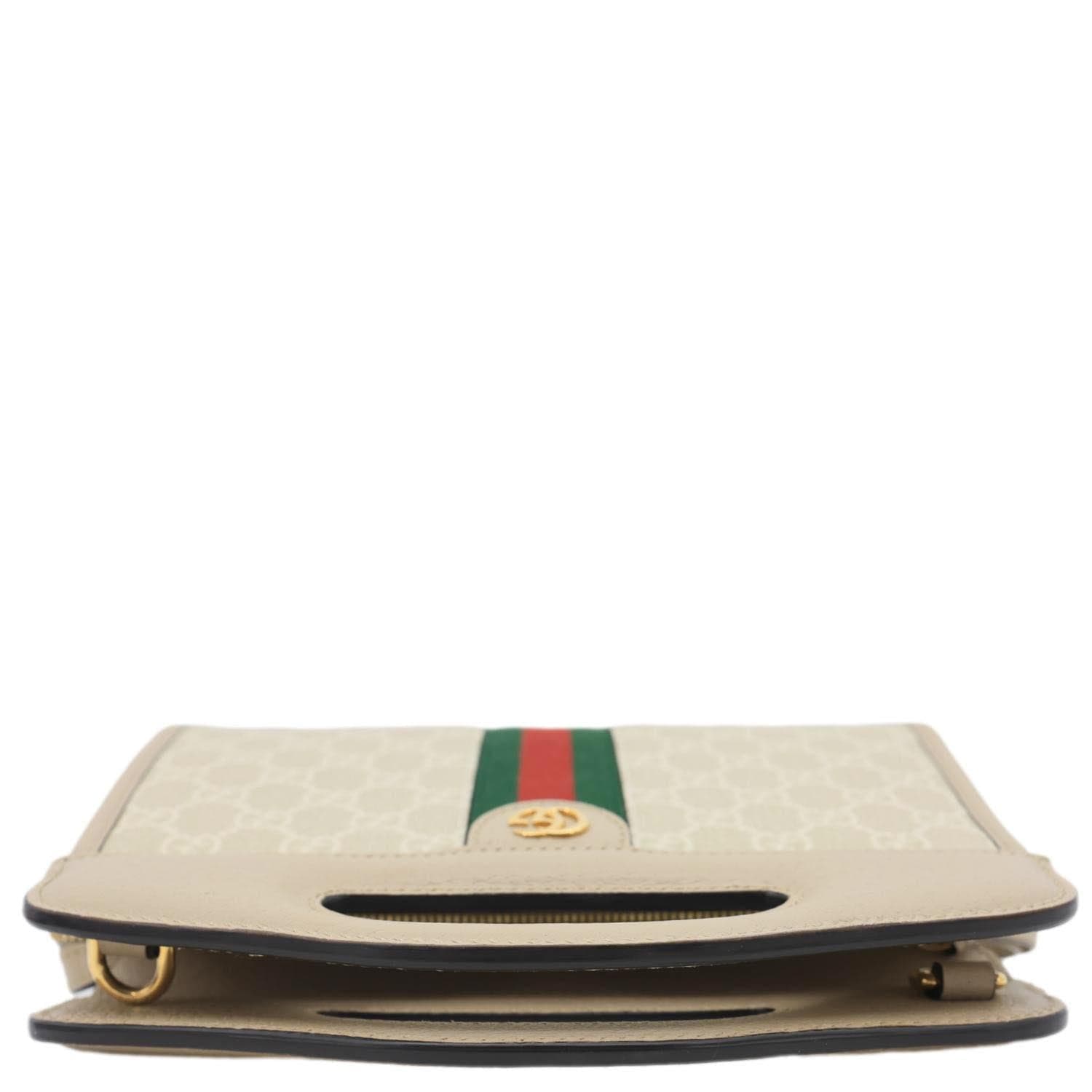 GUCCI Ophidia Small GG Supreme Canvas Shoulder Tote Bag Beige 693724