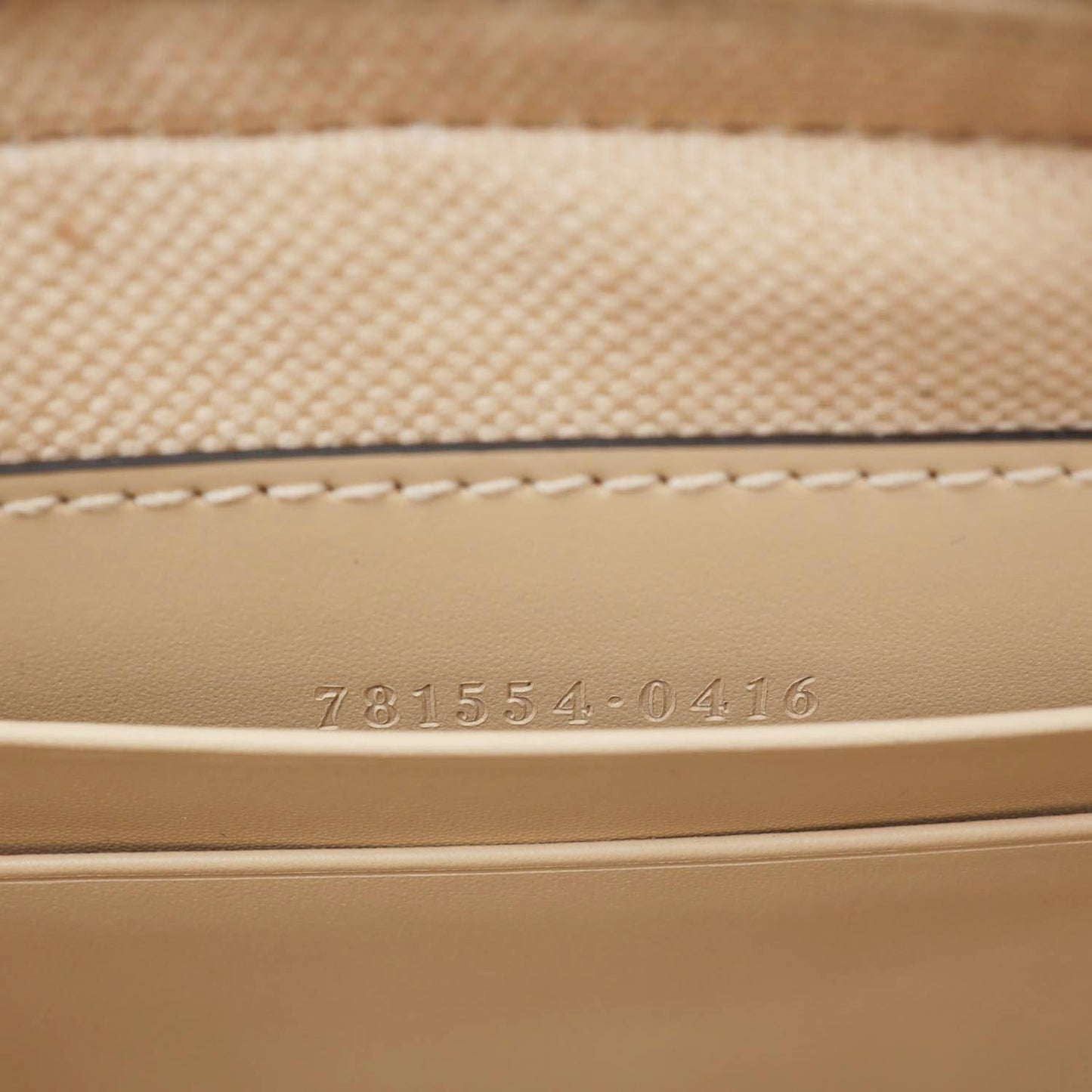 GUCCI Gilbert Mini Monogram Calfskin Leather Crossbody Bag Beige 781554