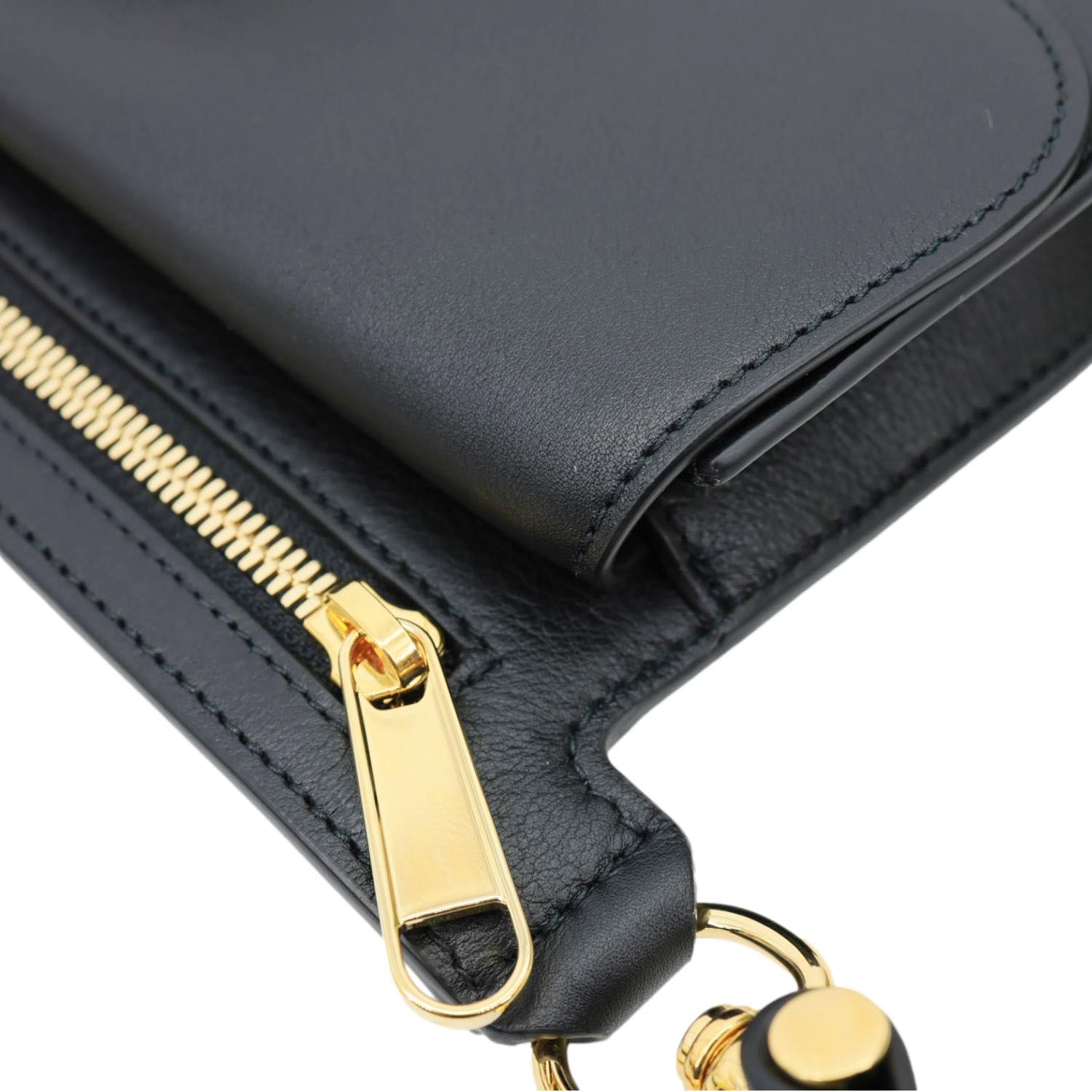 GUCCI Blondie Leather Belt Bag Black 718154