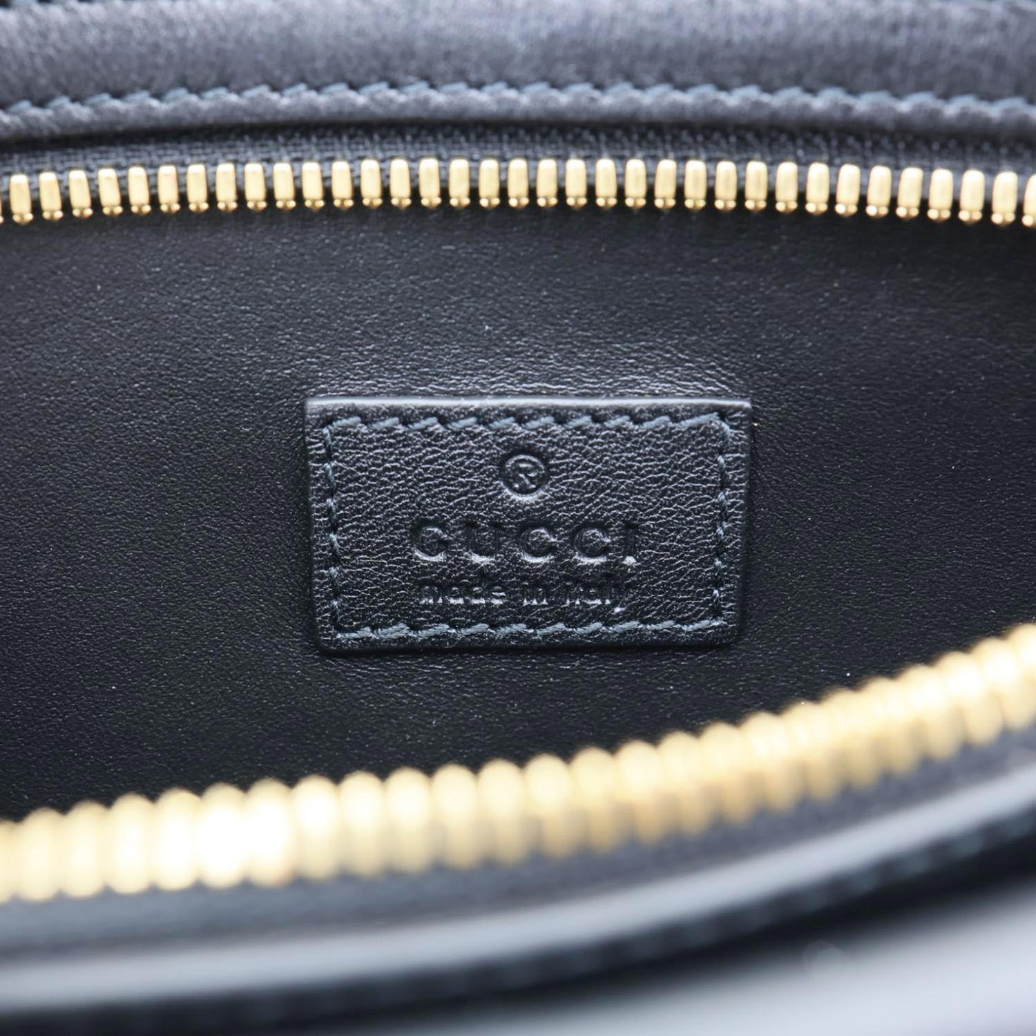 GUCCI Blondie Leather Belt Bag Black 718154