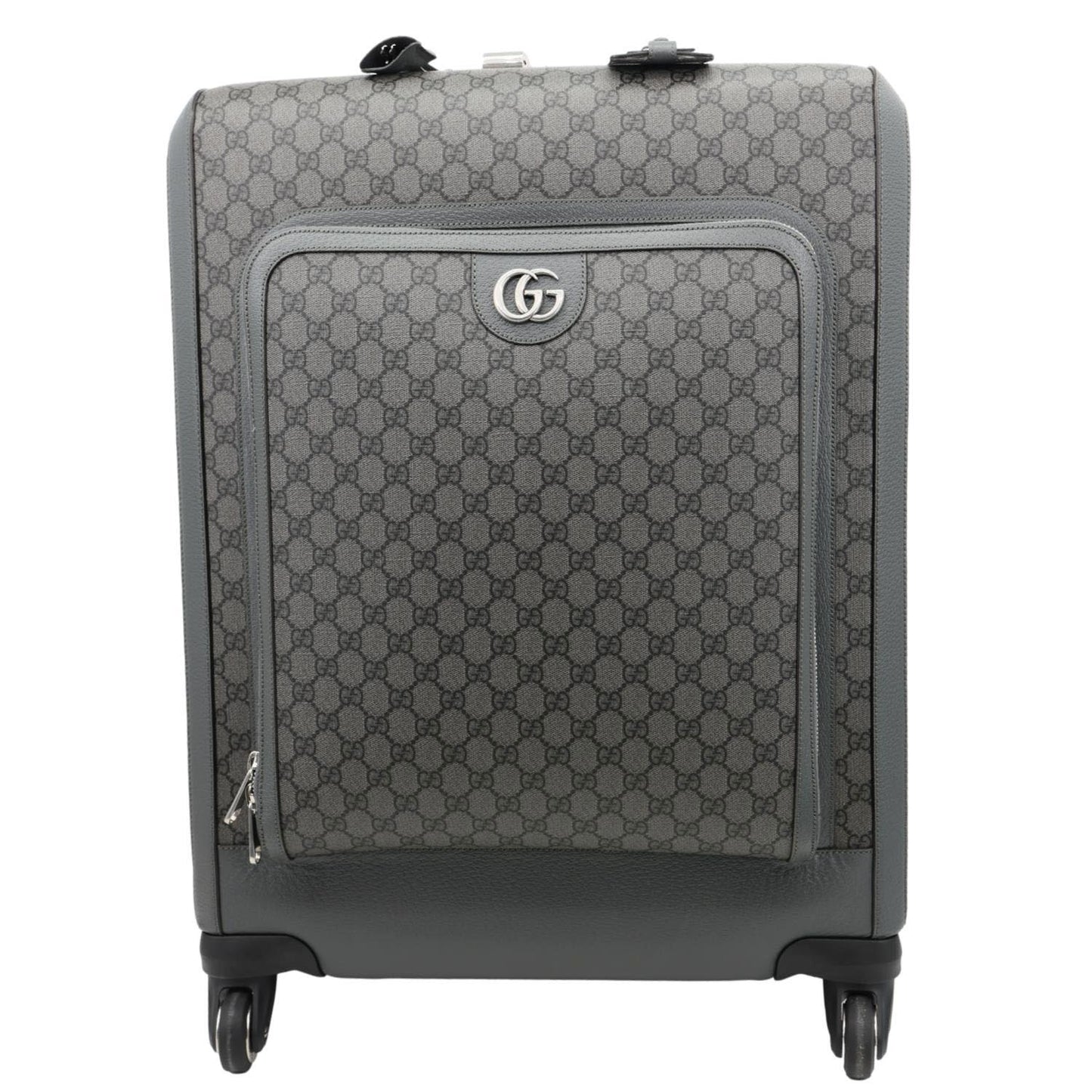 GUCCI Ophidia Cabin Trolley GG Supreme Canvas Travel Bag Grey 693664
