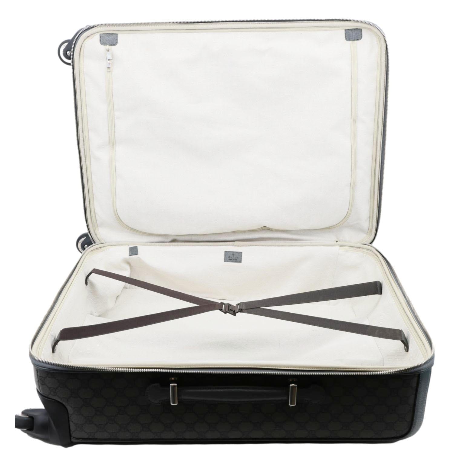 GUCCI Ophidia Cabin Trolley GG Supreme Canvas Travel Bag Grey 693664