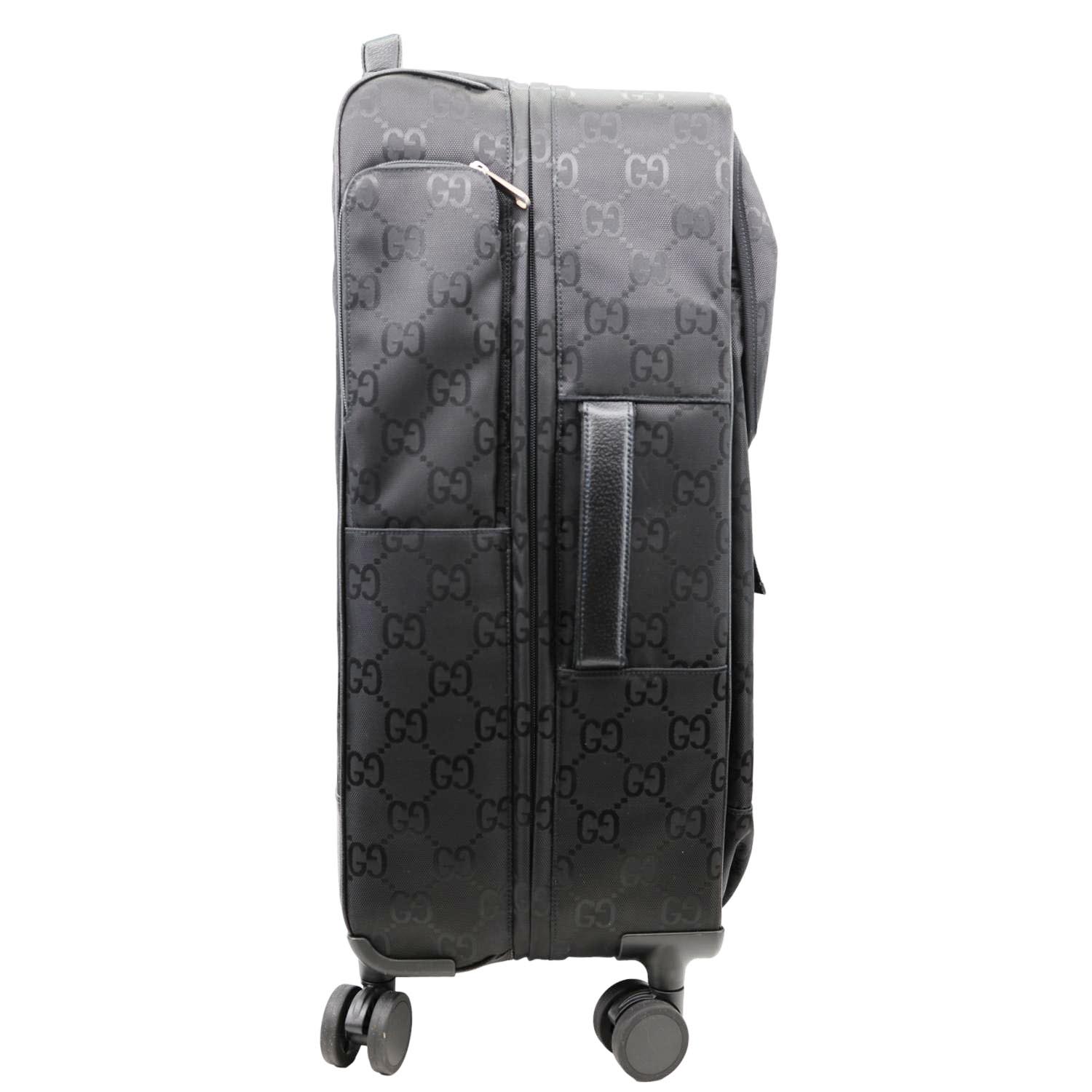 GUCCI Off The Grid Monogram Econyl Nylon Trolley Bag Black 674231