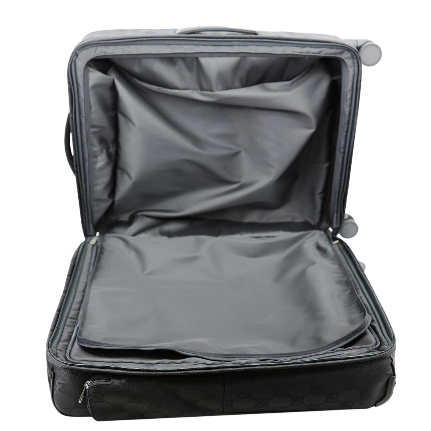 GUCCI Off The Grid Monogram Econyl Nylon Trolley Bag Black 674231