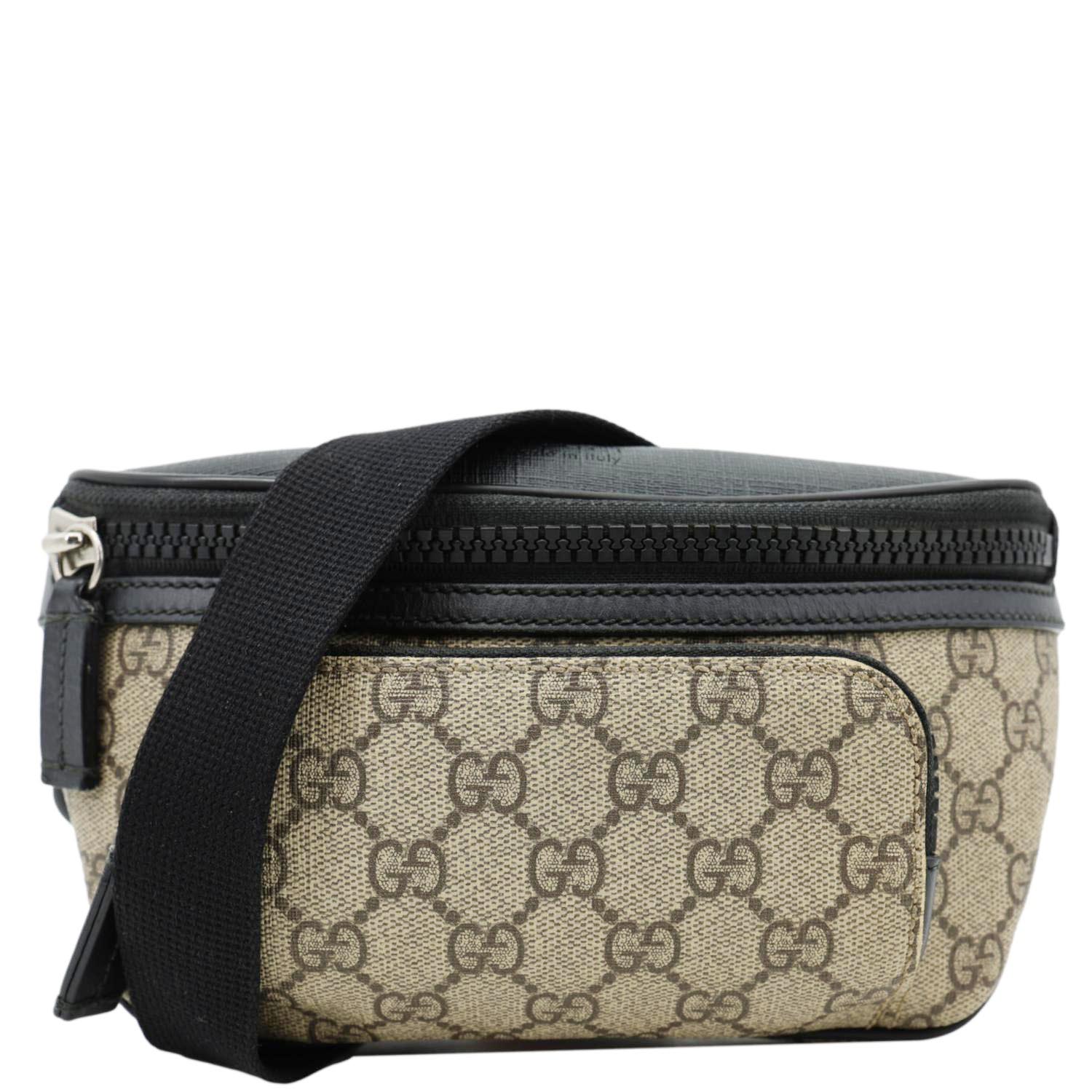 GUCCI GG Supreme Canvas Belt Bag Black 450946