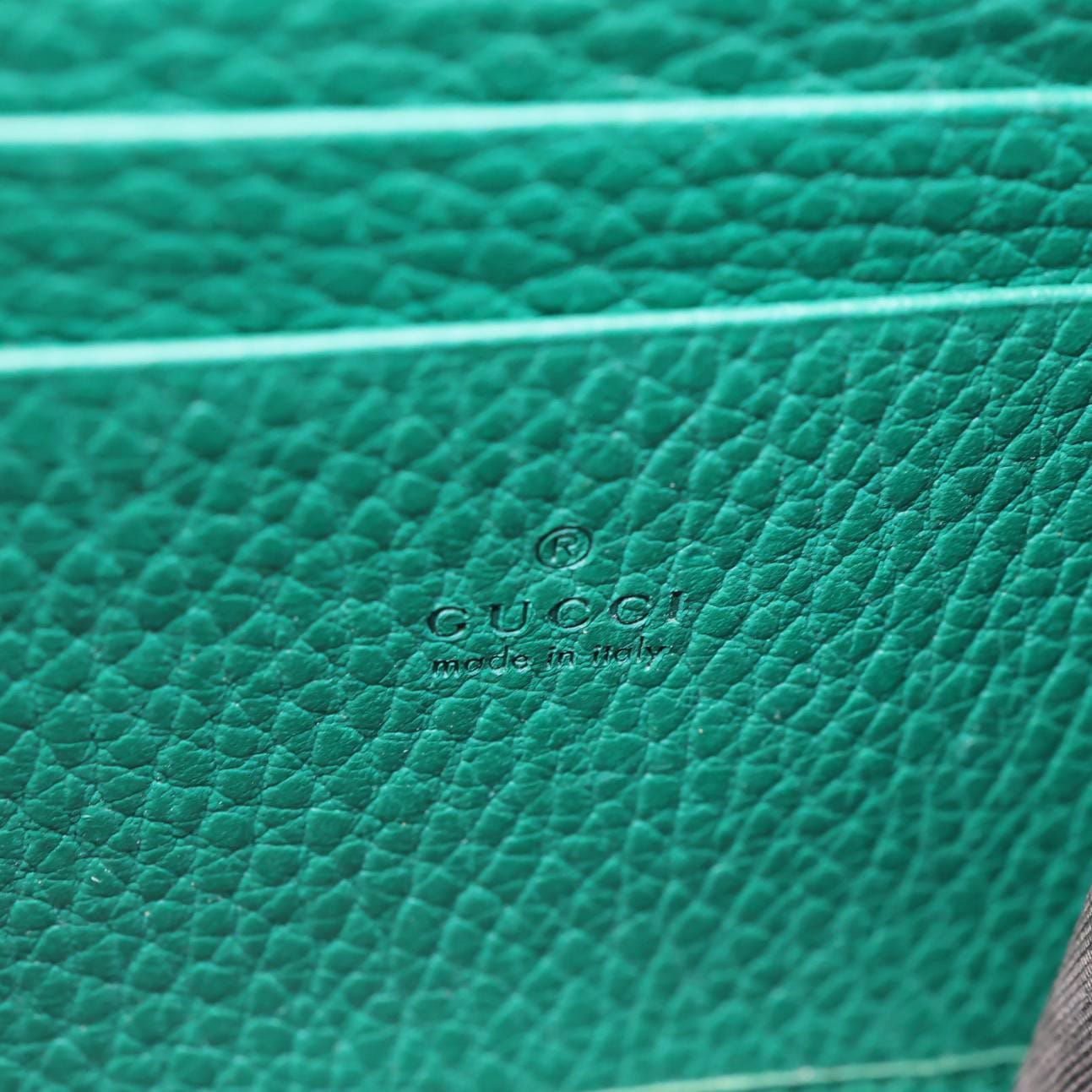 GUCCI Dionysus Crystal Mini Dollar Calfskin Leather Crossbody Bag Green 401231