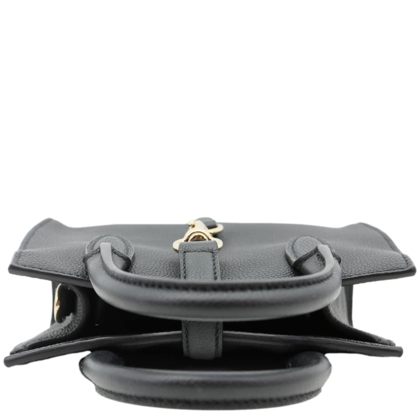 GUCCI Jackie Small Soft Grainy Leather Tote Bag Black 795349