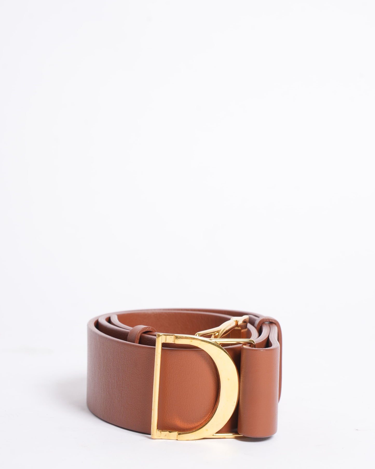 Dior Handbag Christian Golden Saddle Belt