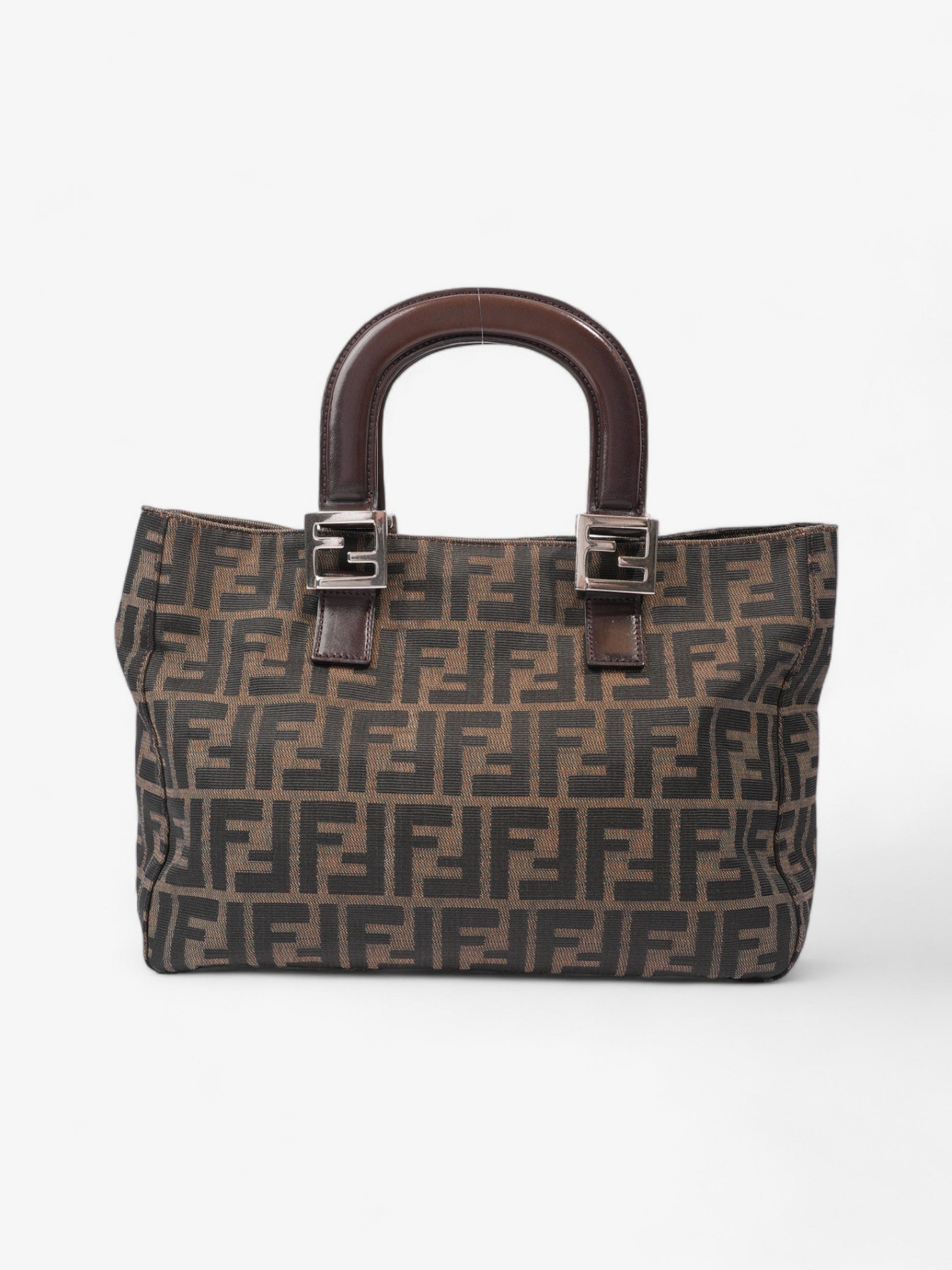 Fendi Zucca Tote Canvas Brown Tote Bag