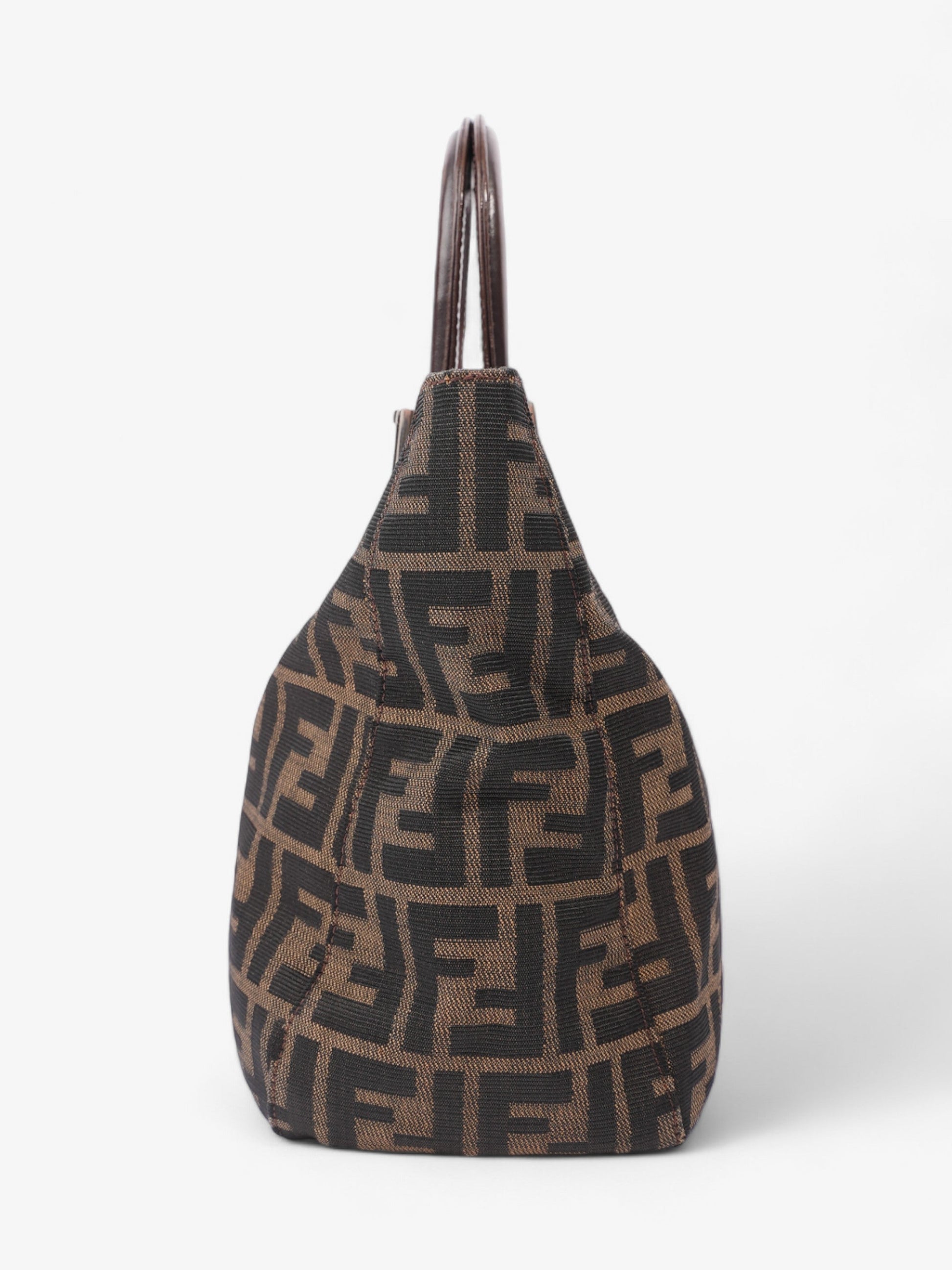 Fendi Zucca Tote Canvas Brown Tote Bag