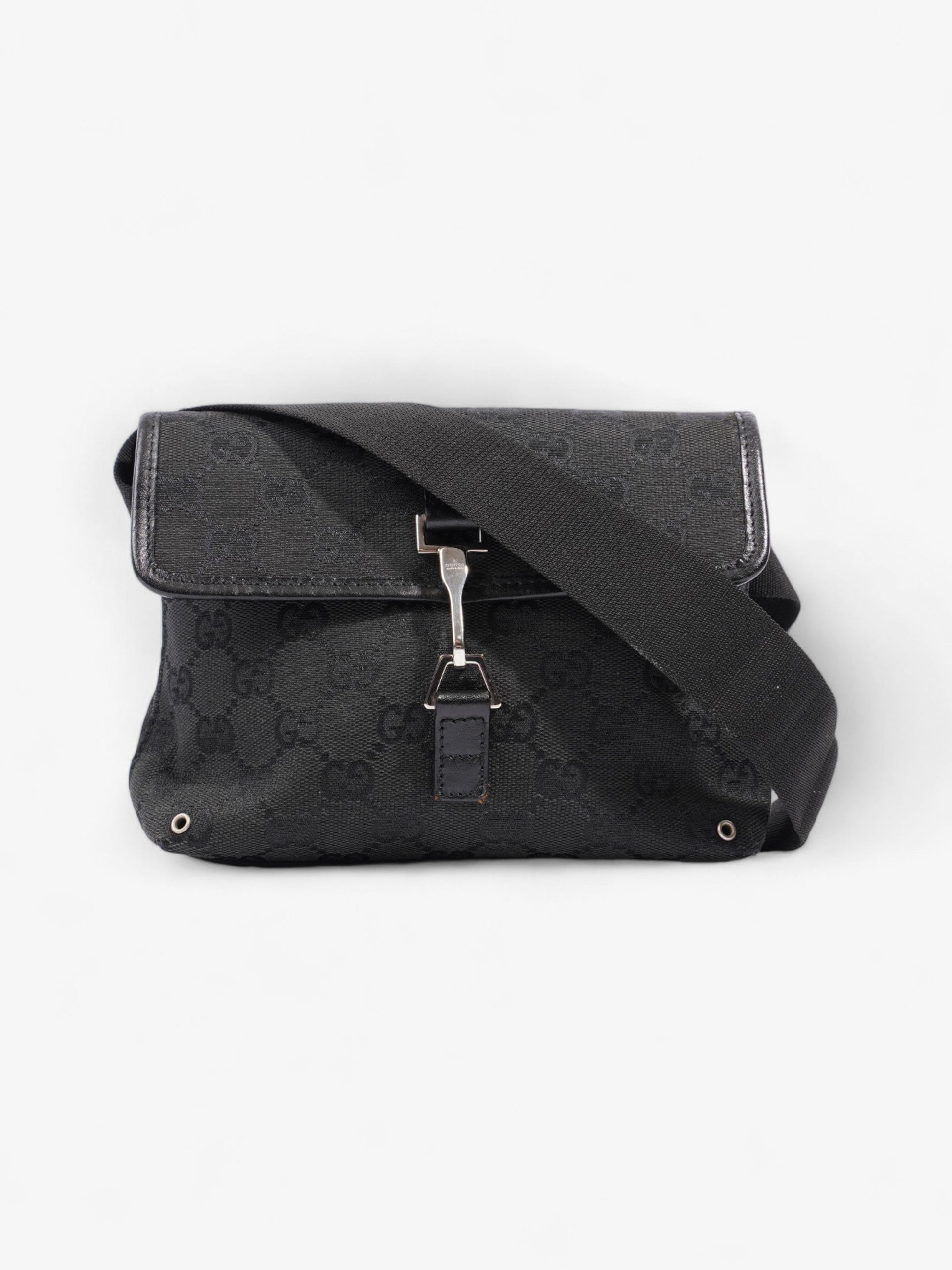 Gucci Jackie Belt Bag Canvas Black Accessory