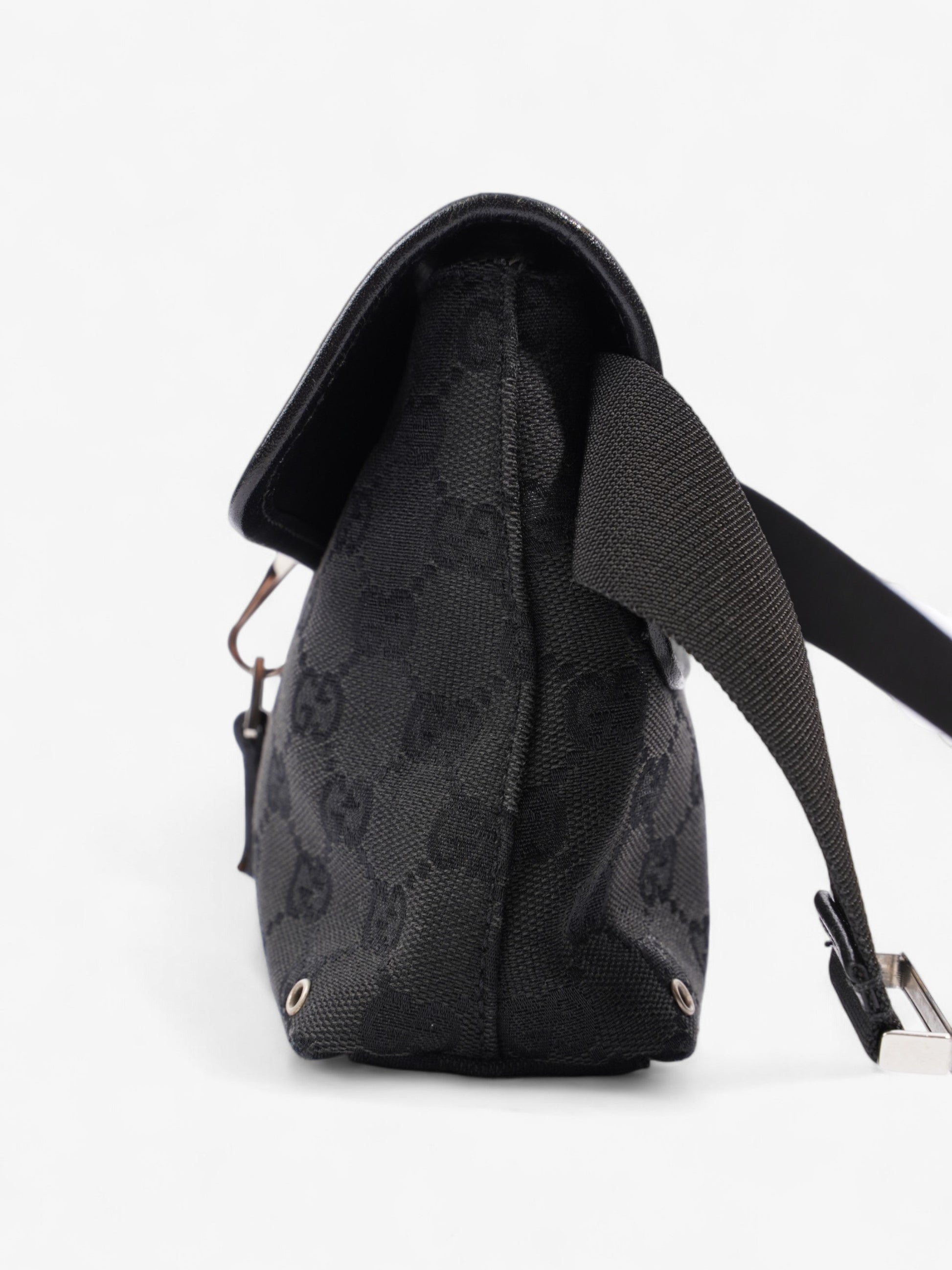 Gucci Jackie Belt Bag Canvas Black Accessory