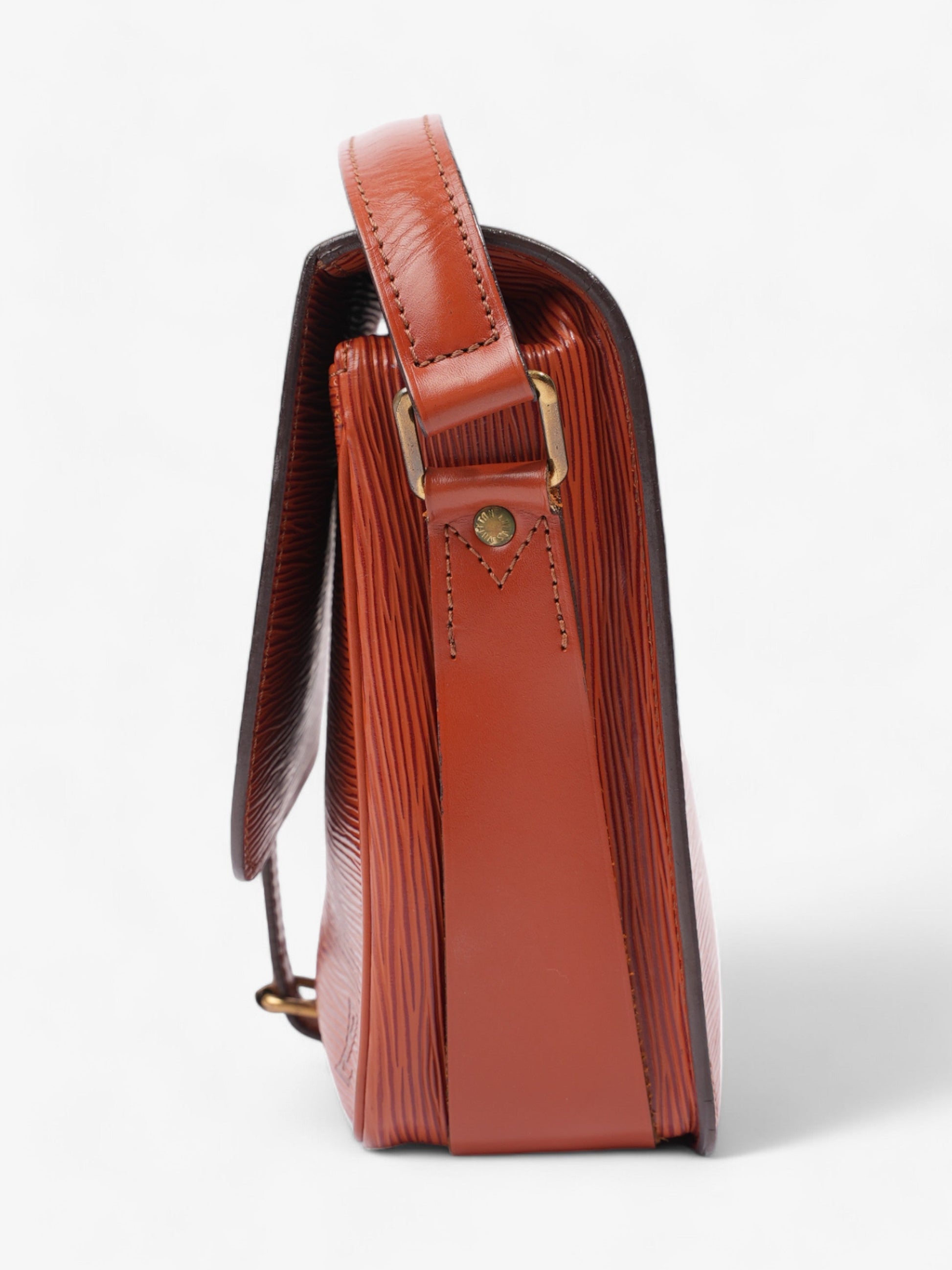 Louis Vuitton Cartouchiere MM Epi Leather Brown Handbag