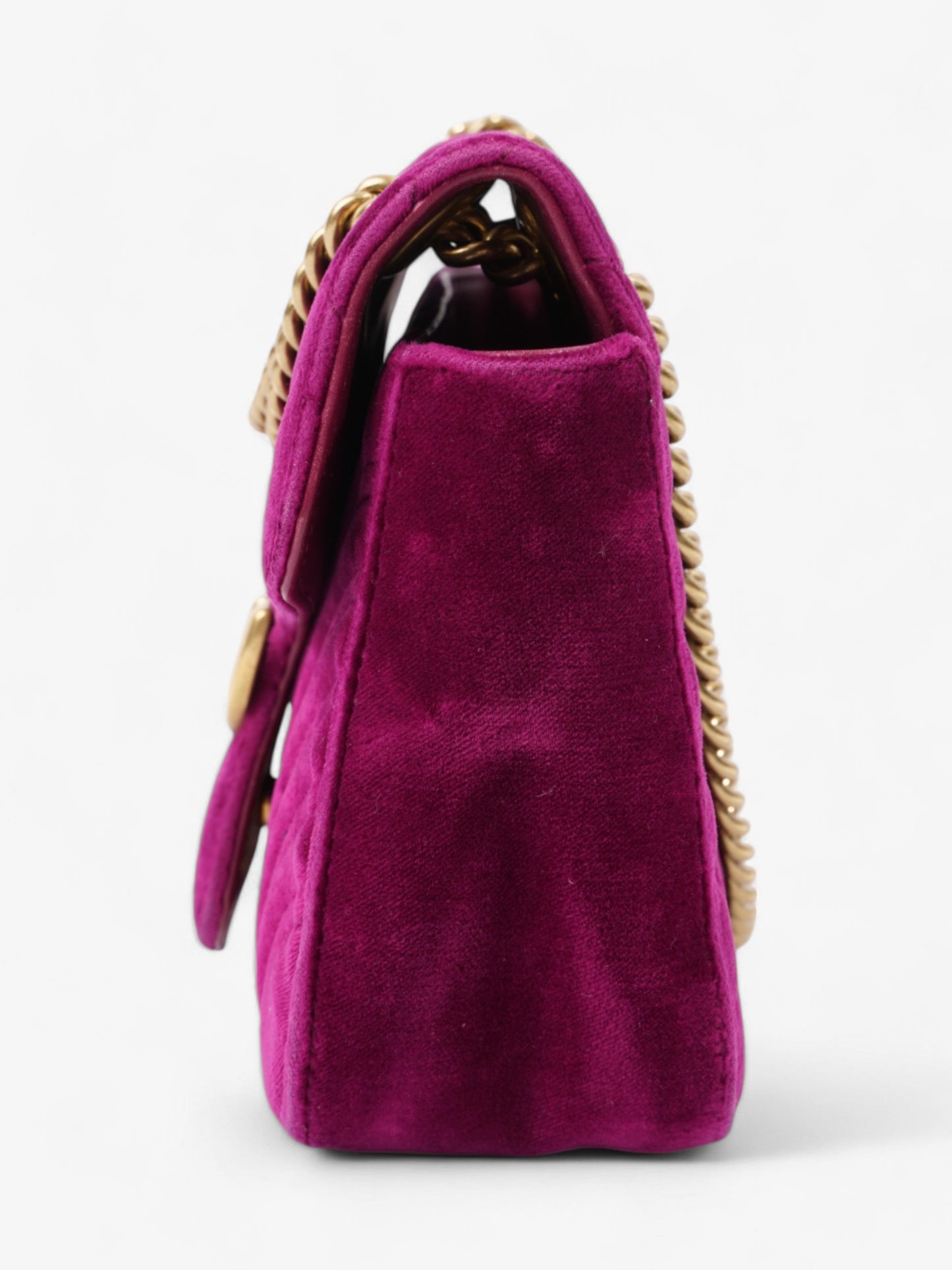 Gucci Marmont Purple Velvet Shoulder Bag Small Small 1