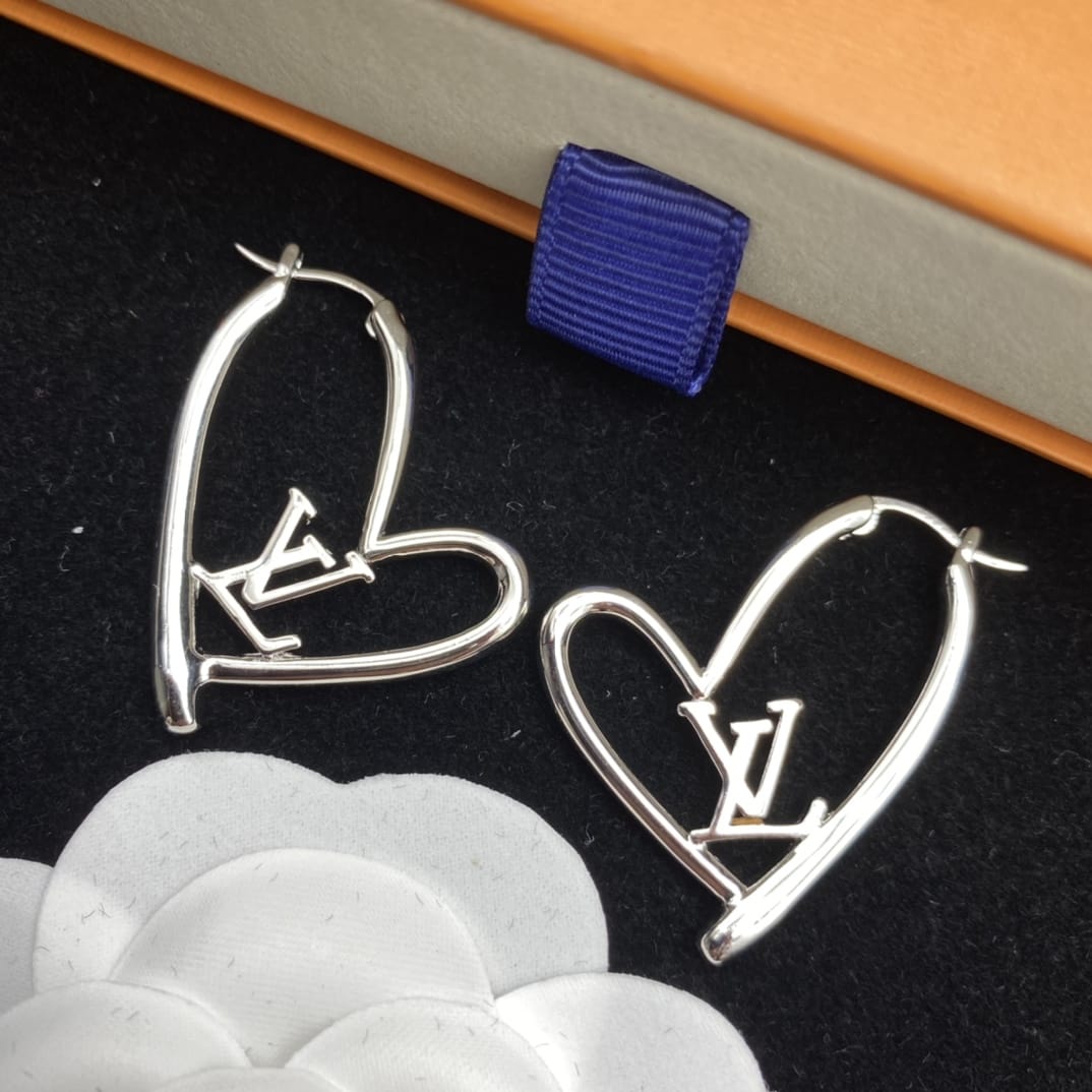 Louis Vuitton Heart Earrings Jewelry Accessory