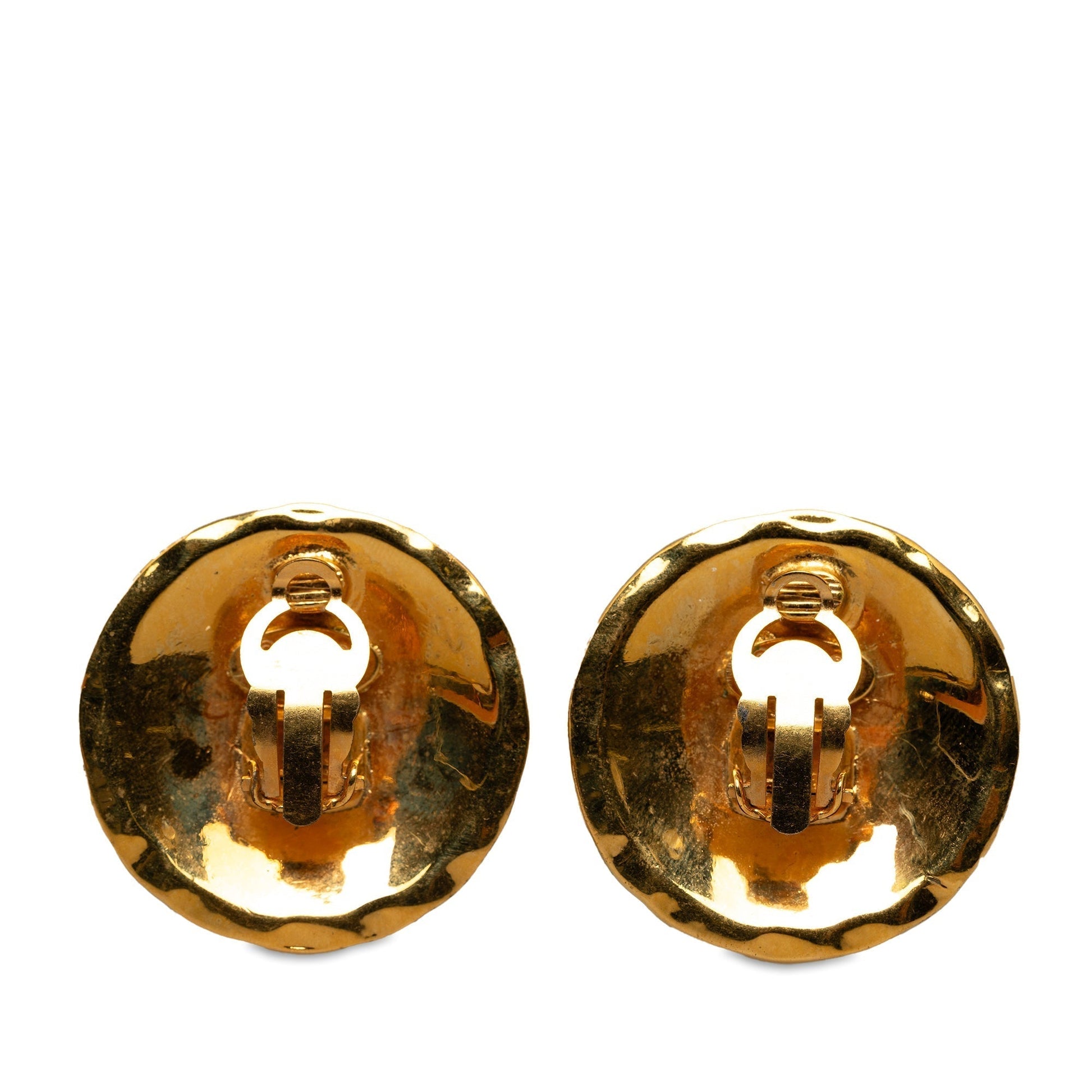 CHANEL CC Clip On Earrings Costume Earrings