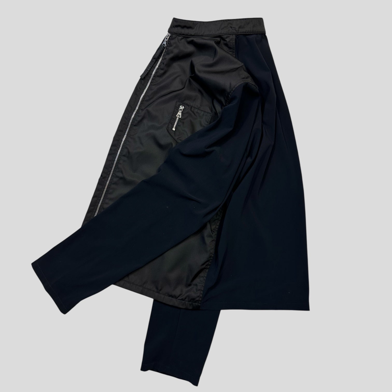 Prada Handbag Panelled Technical Jacket - L S Nylon