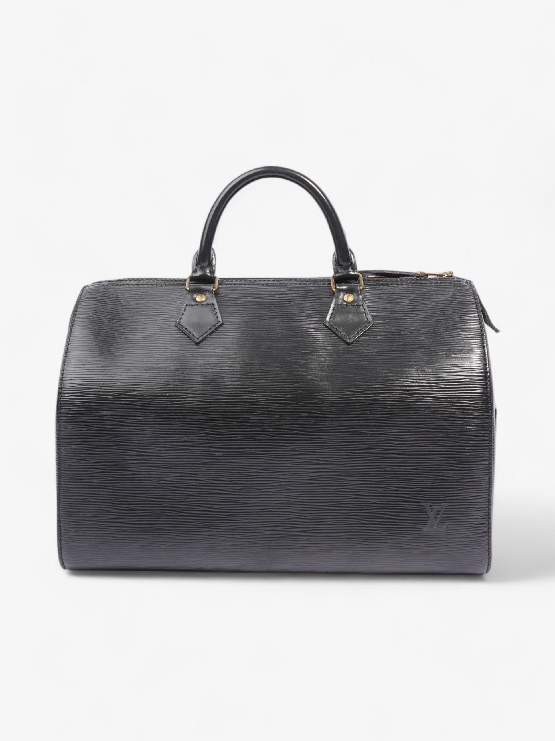 Louis Vuitton Speedy 30 Black Leather Epi Handbag